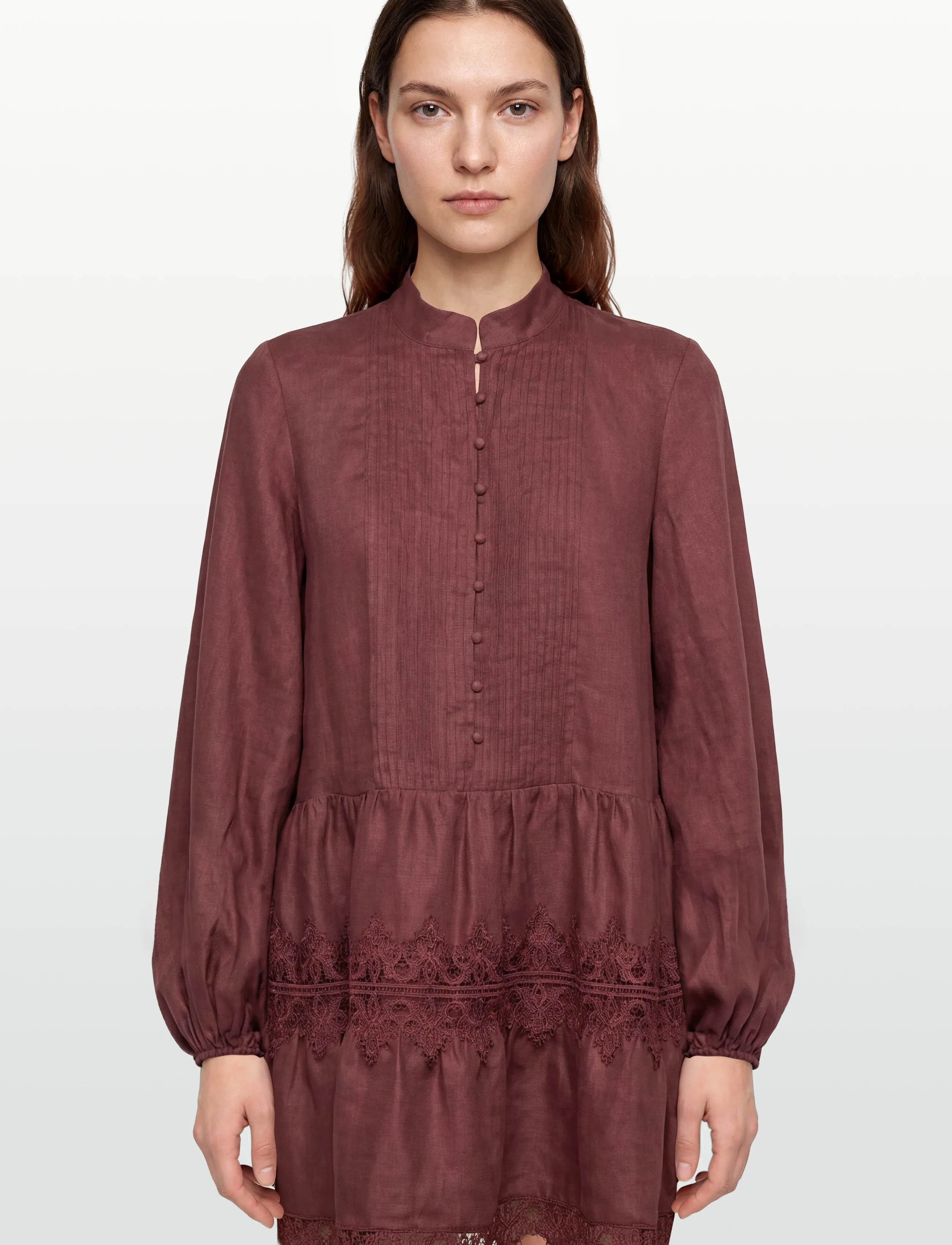 Bardot - ANTONIA LACE TRIM MINI DRESS - sommerkjoler - chestnut - 3