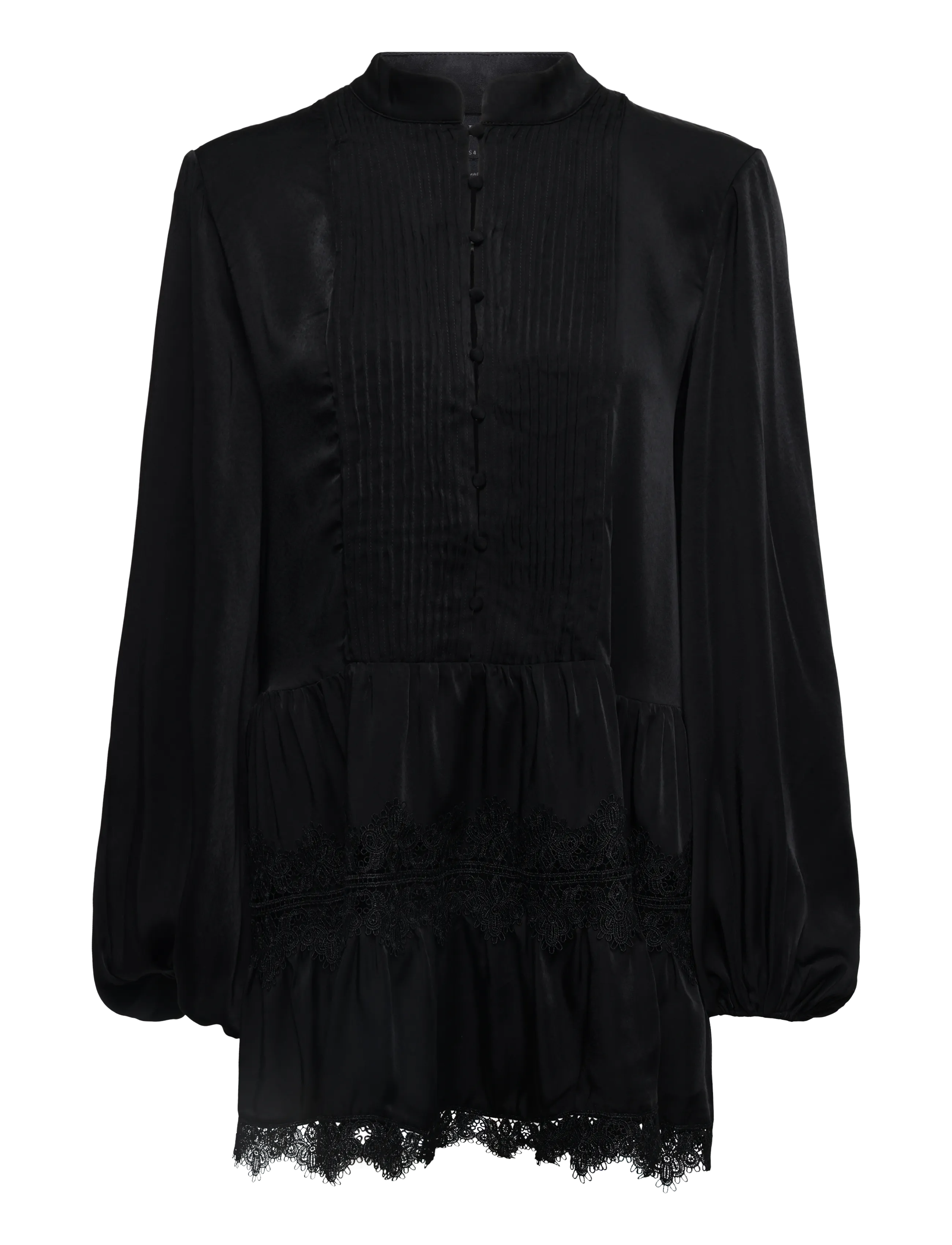 Bardot ANTONIA LACE TRIM MINI DRESS - Short Dresses - BLACK / black