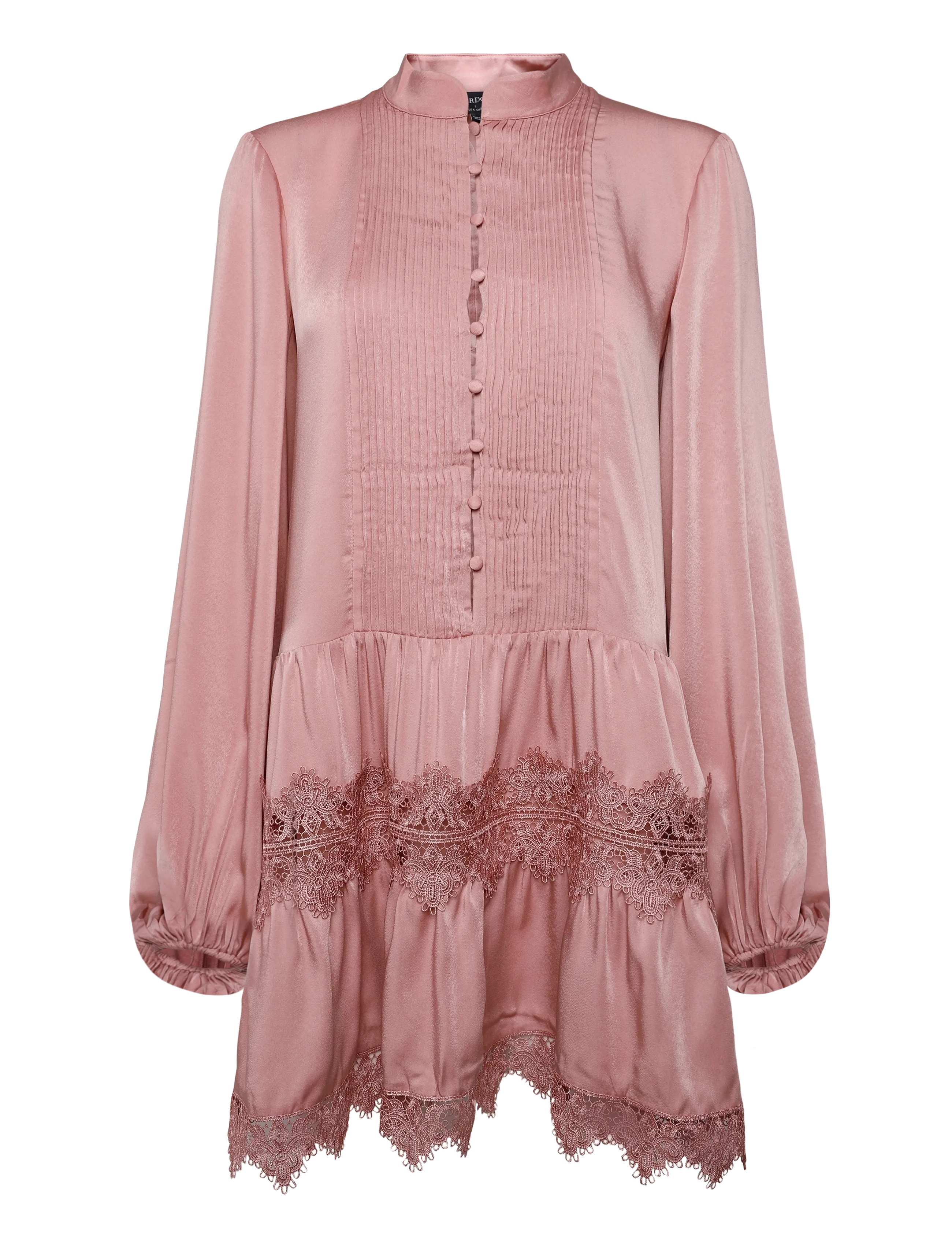 Bardot ANTONIA LACE TRIM MINI DRESS - Mode trends - DUSTY PINK / pink/rose