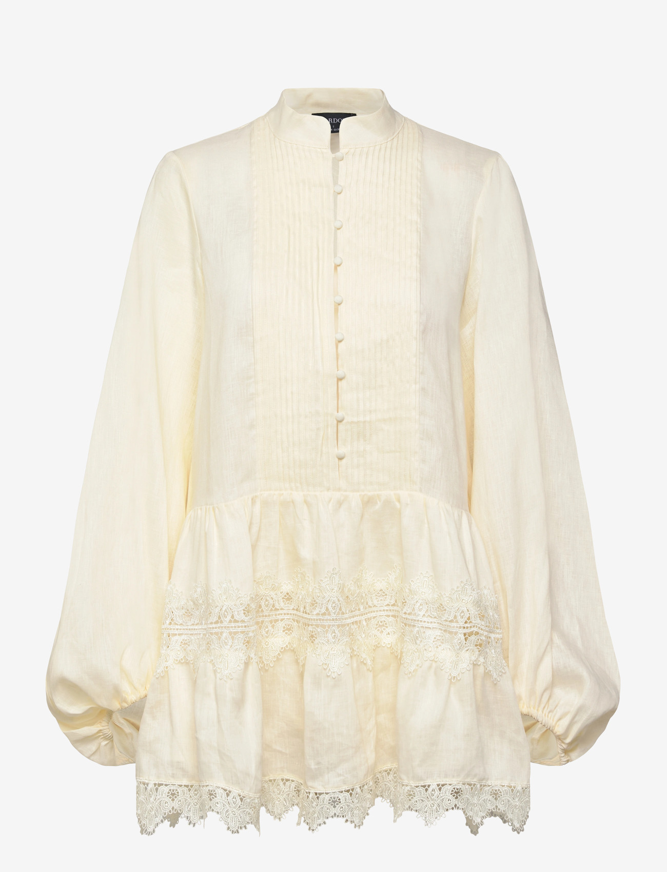 Bardot - ANTONIA LACE TRIM MINI DRESS - konfirmationstøj - eggnog - 0