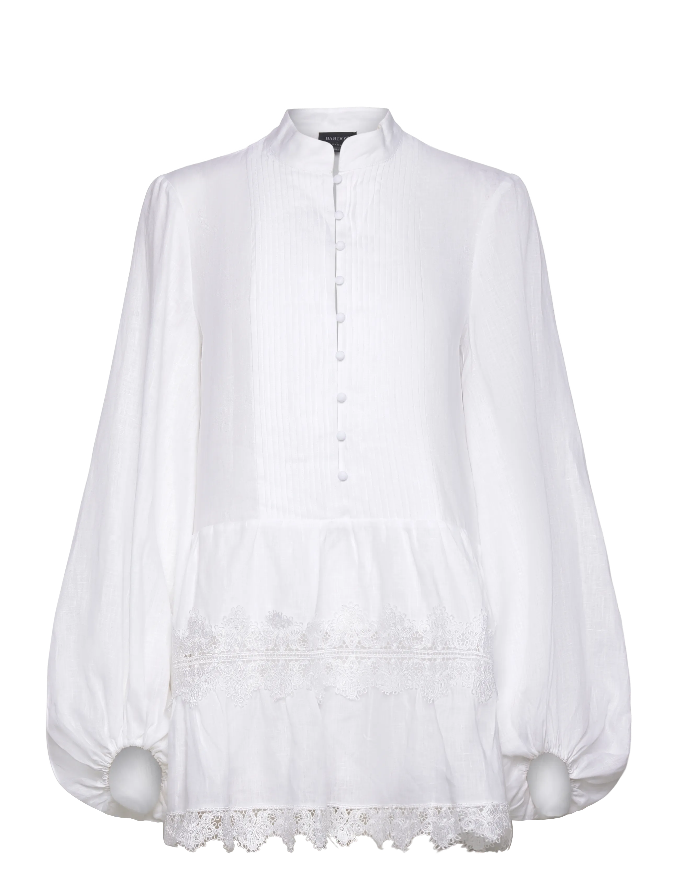 Bardot - ANTONIA LACE TRIM MINI DRESS - orchid wht - 1