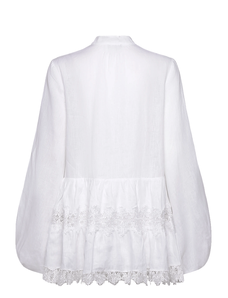 Bardot Antonia Lace Trim Mini Dress (BAD59849DB) Short Dresses