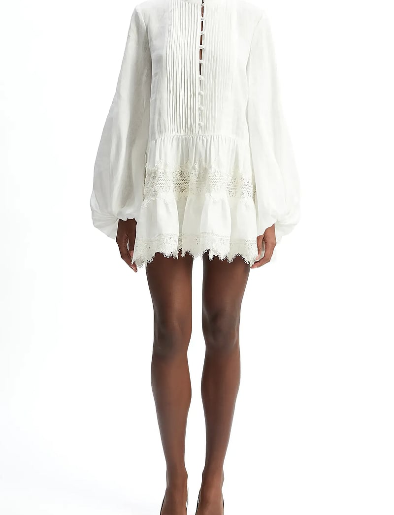 Bardot Antonia Lace Trim Mini Dress korte kjoler shop p Booztlet Bardot Antonia Lace Trim Mini Dress korte kjoler shop p Booztlet