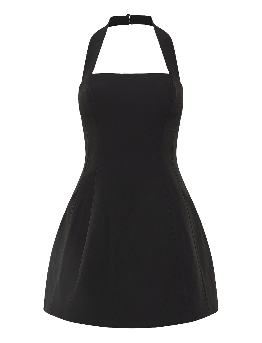 Bardot - NEVELLE HOURGLASS HALTER DRESS - cocktailkjoler - black - 0