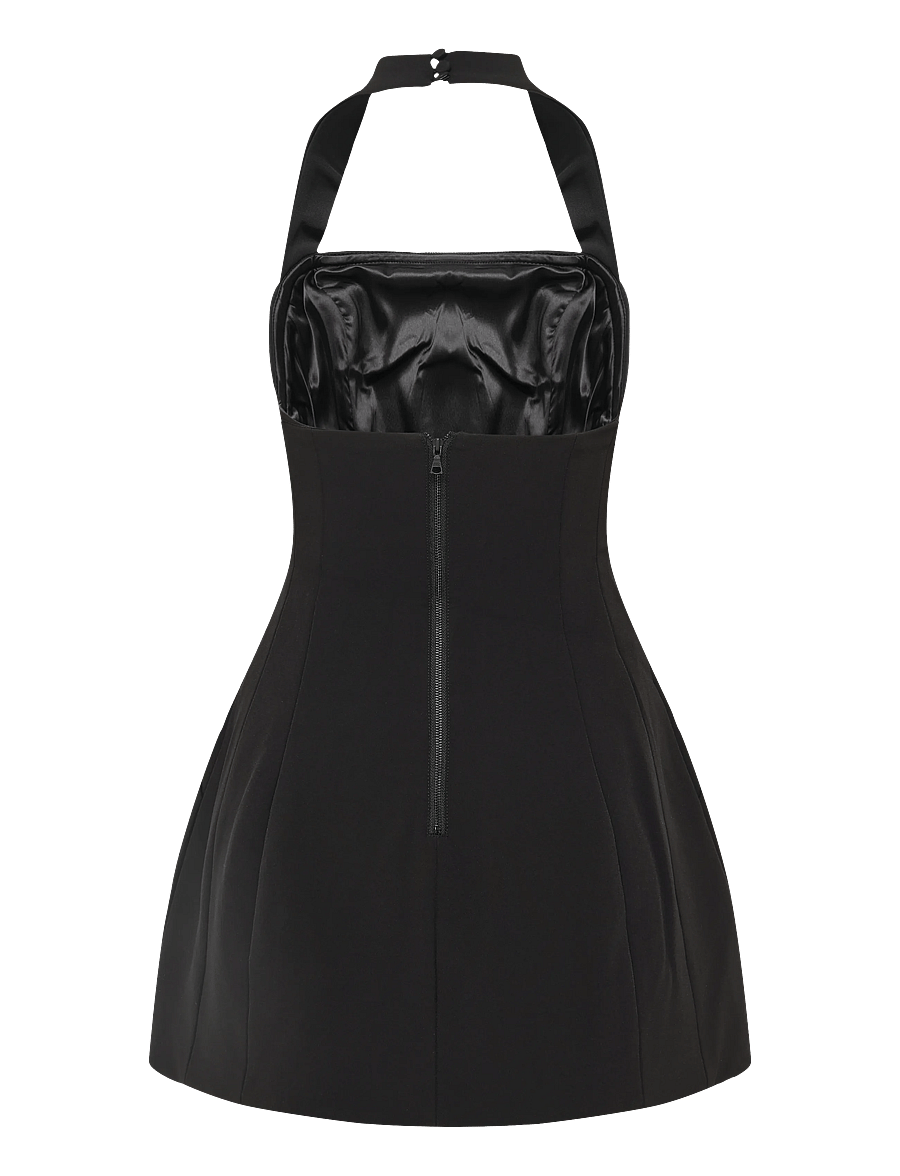 Bardot - NEVELLE HOURGLASS HALTER DRESS - cocktailkjoler - black - 1