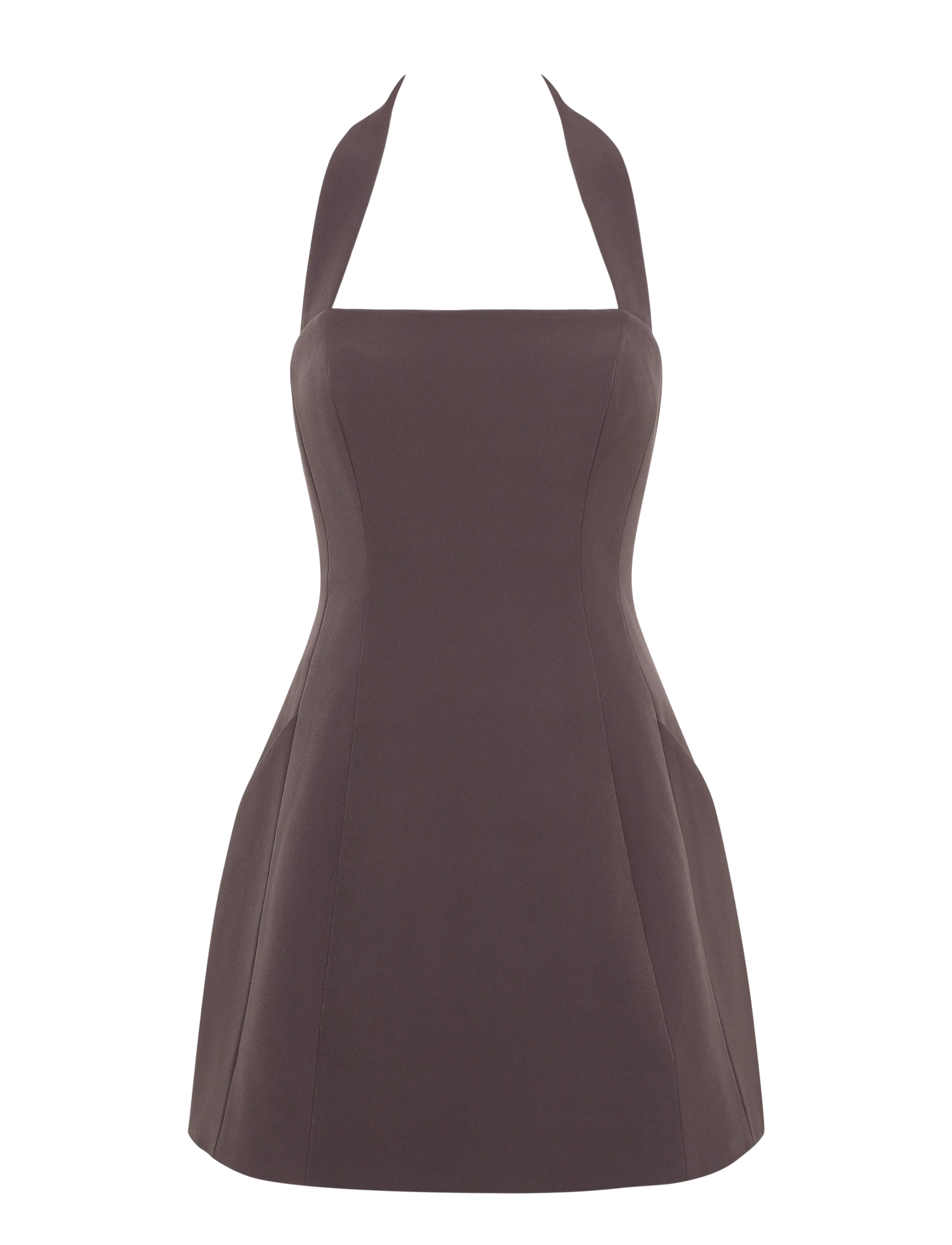 Bardot NEVELLE HOURGLASS HALTER DRESS - Bardot - CHOCOLATE / brown