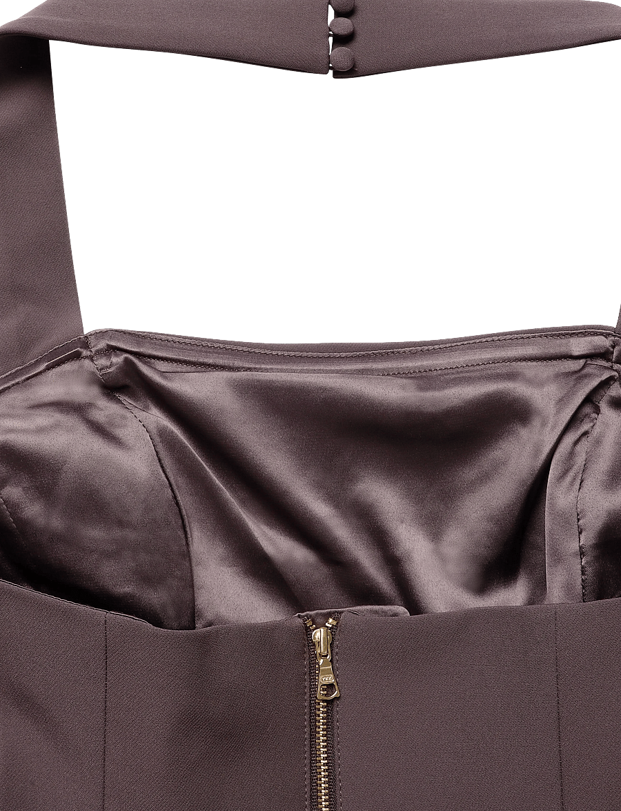 Bardot - NEVELLE HOURGLASS HALTER DRESS - cocktailkjoler - chocolate - 3