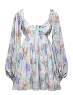 jovie babydoll mini dress by bardot Jovie Babydoll Mini Dress In Orchid White