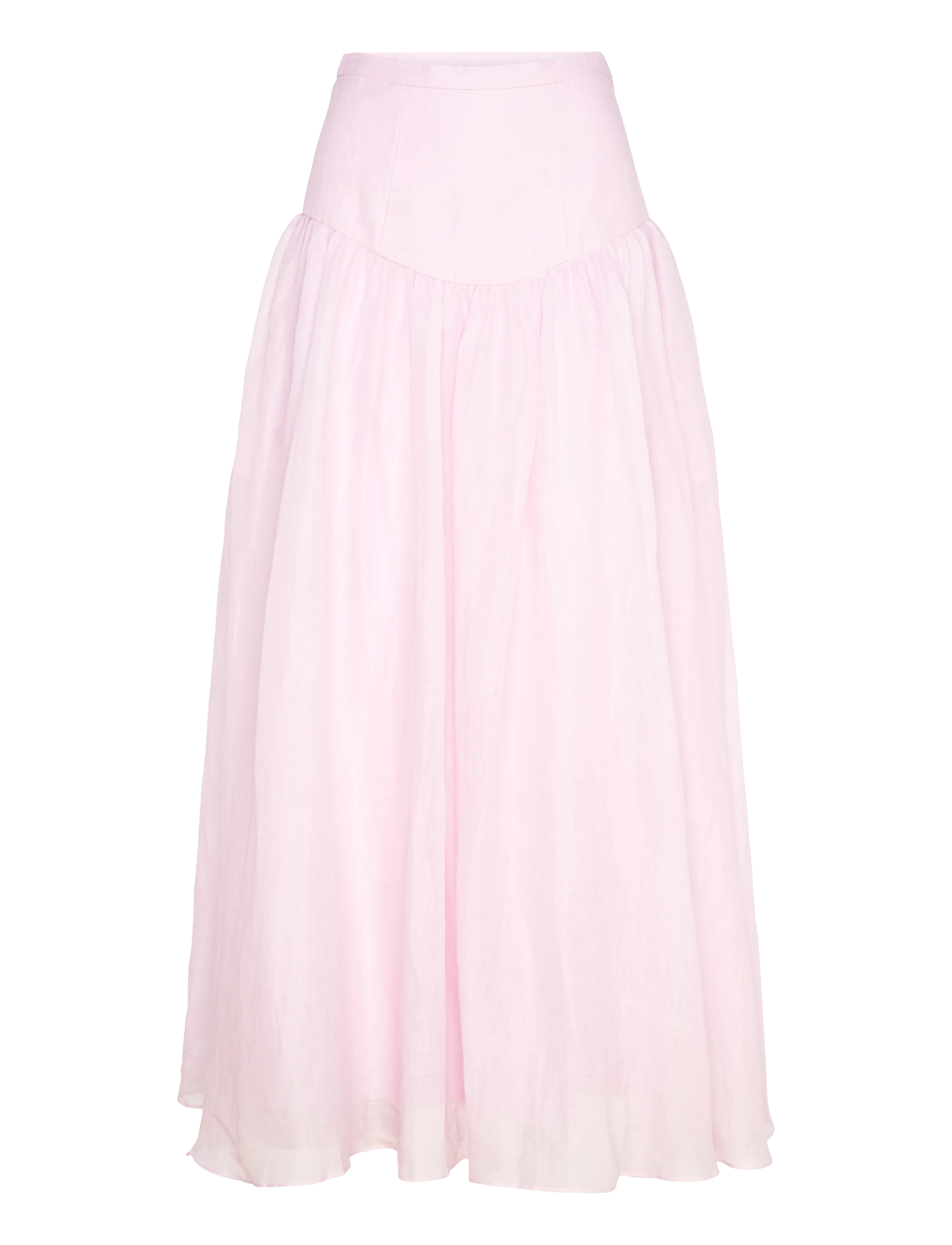 BARDOT Amorette Ramie Maxi Rock Pink - 40 - Damen