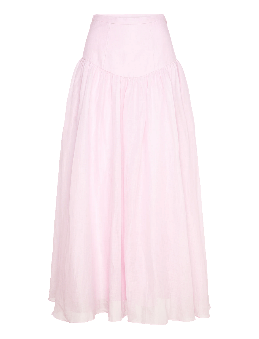 Bardot - AMORETTE RAMIE MAXI SKIRT - maksiseelikud - bliss pink - 1