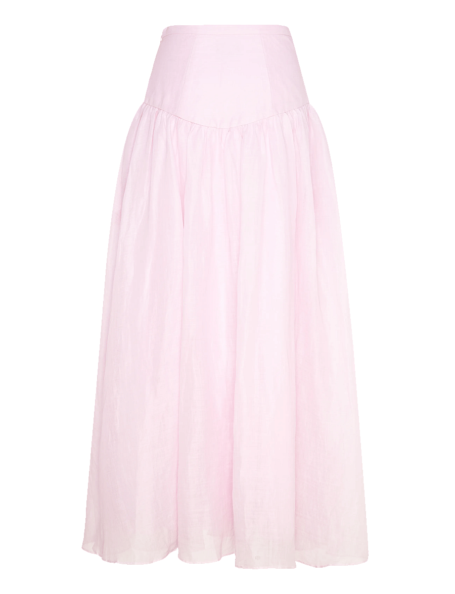 Bardot - AMORETTE RAMIE MAXI SKIRT - maksiseelikud - bliss pink - 2