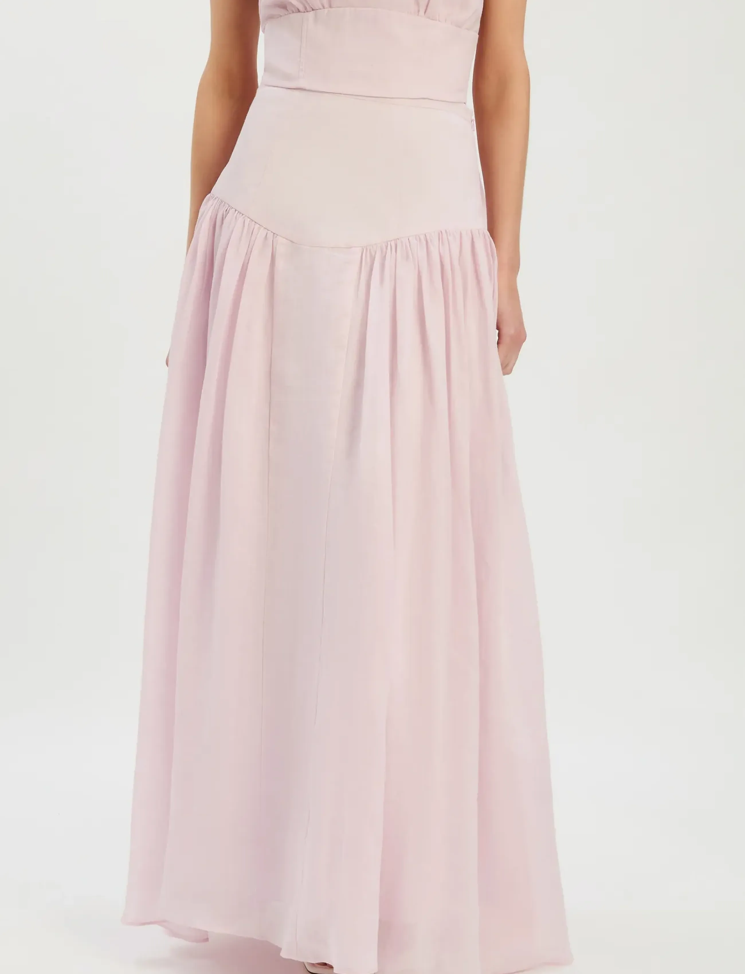 Bardot - AMORETTE RAMIE MAXI SKIRT - maksiseelikud - bliss pink - 4