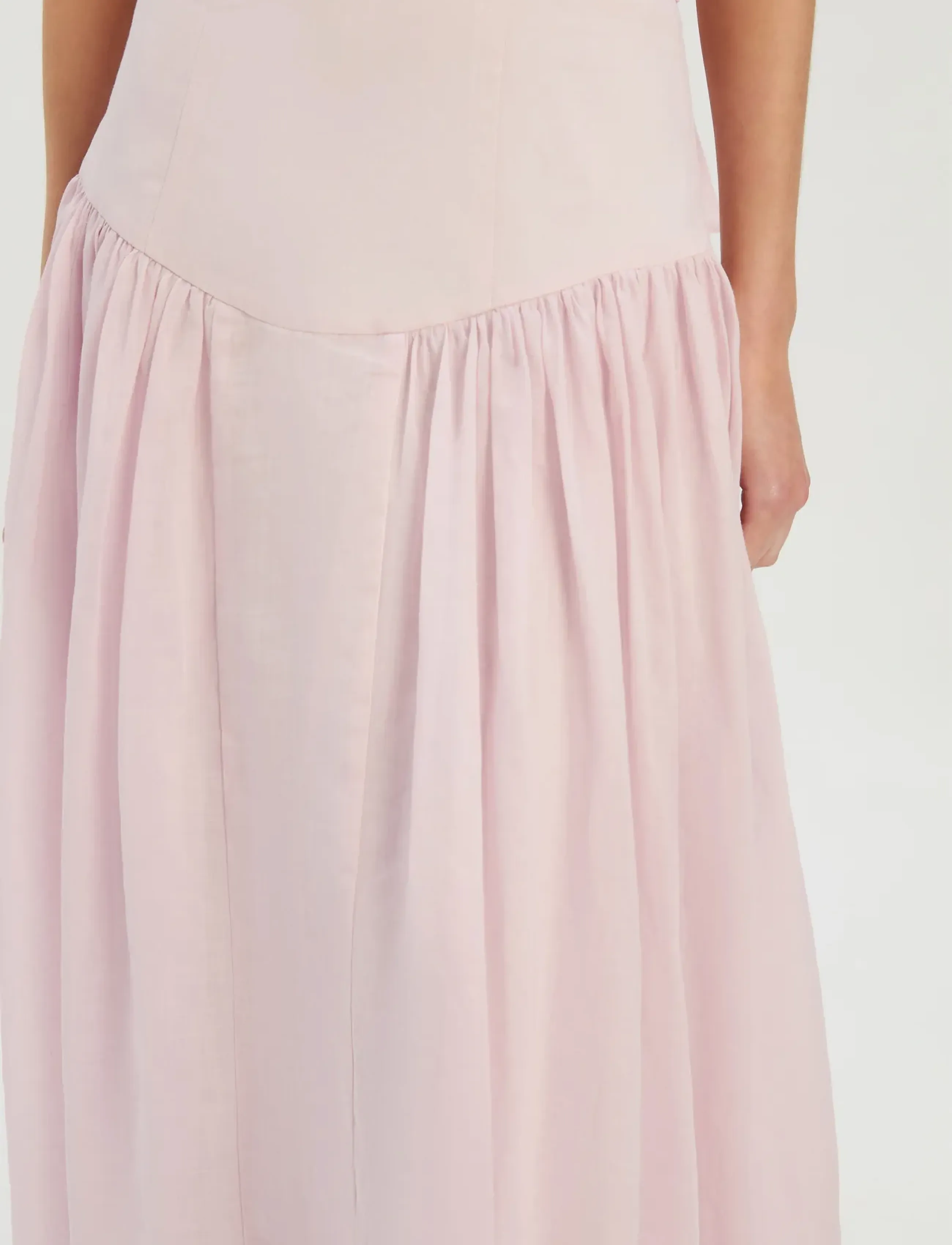 Bardot - AMORETTE RAMIE MAXI SKIRT - maksiseelikud - bliss pink - 5