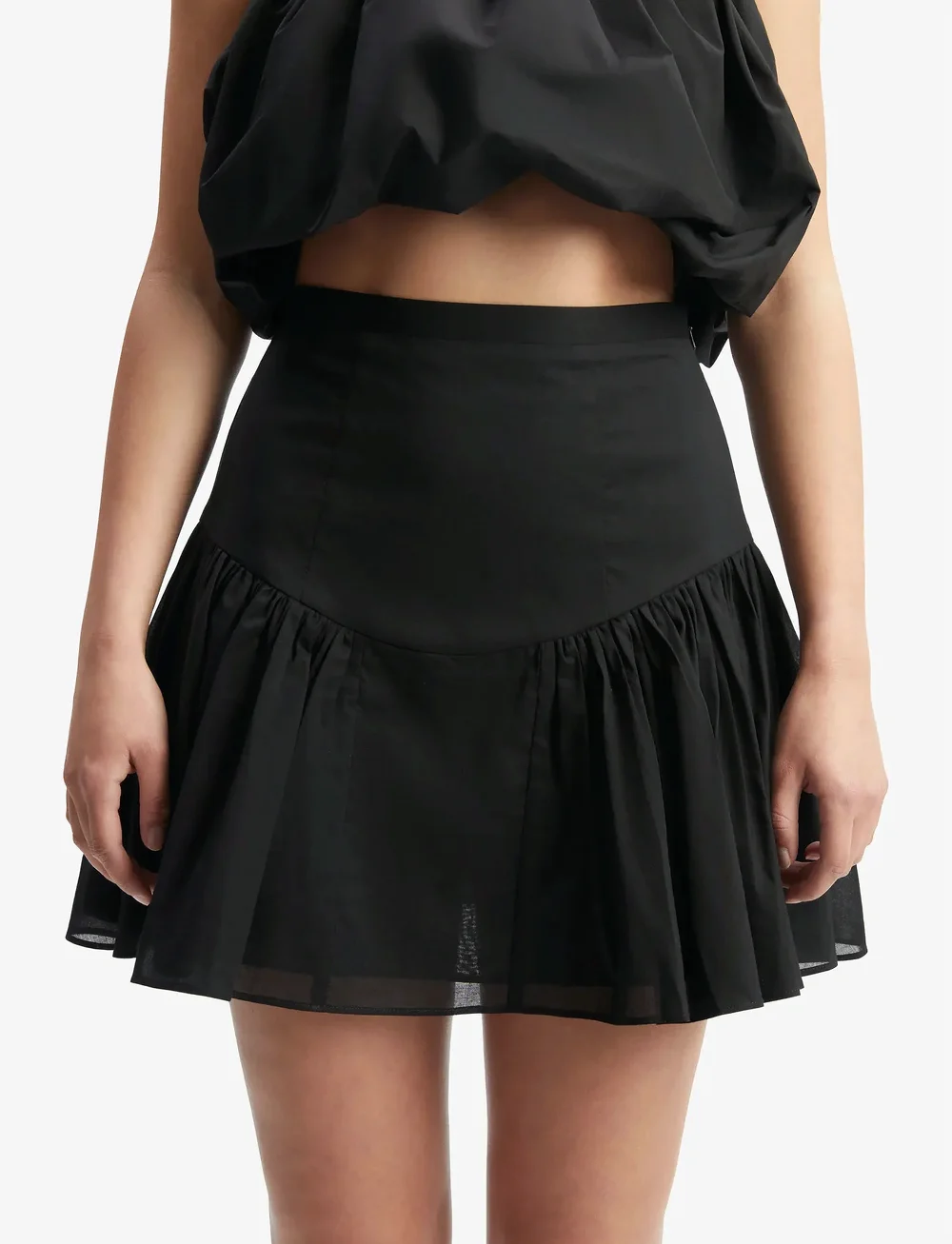 Bardot - AMORETTE COTTON MINI SKIRT - korte nederdele - black - 5