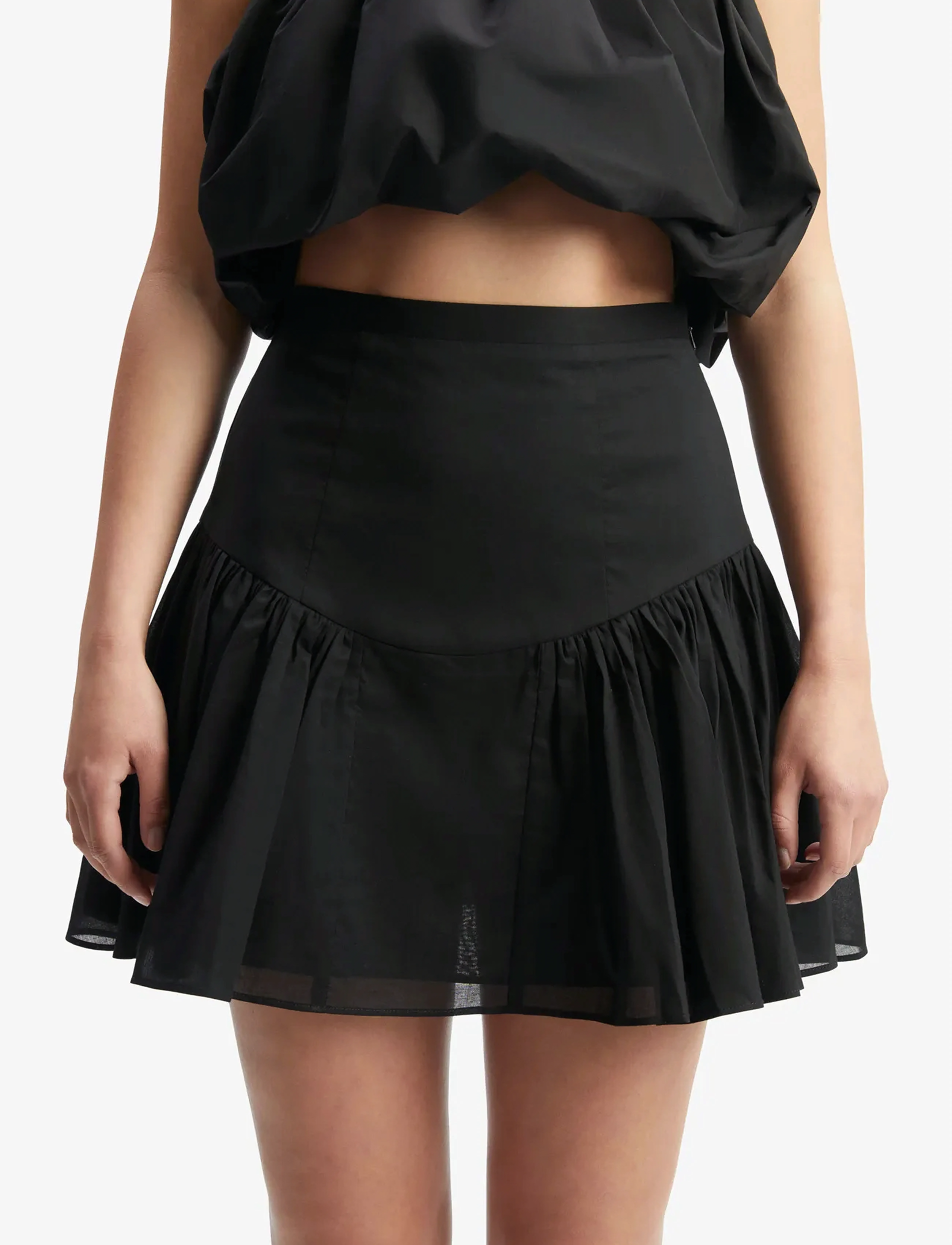 Bardot - AMORETTE COTTON MINI SKIRT - black - 5