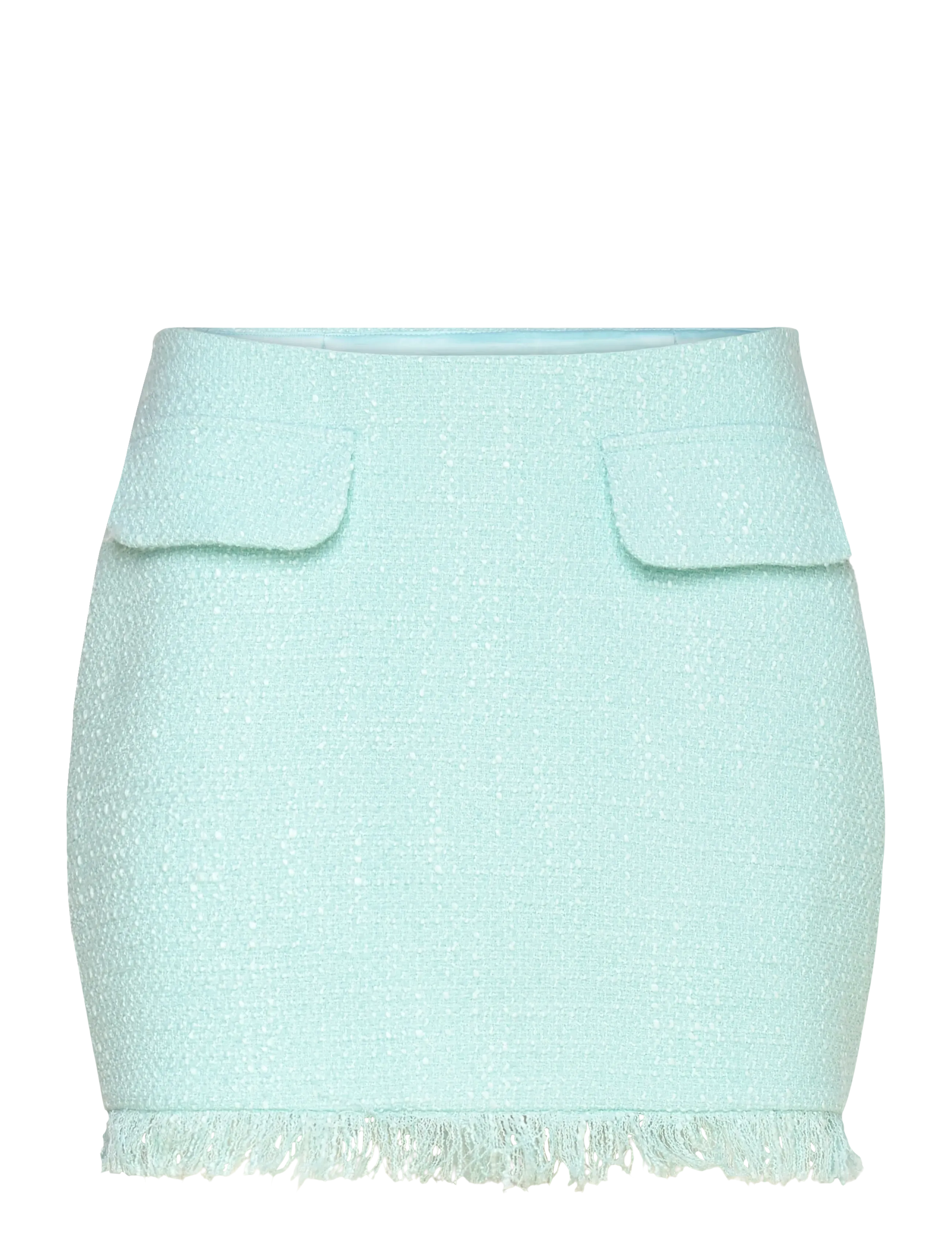 CECE BOUCLE MINI SKIRT - AQUA
