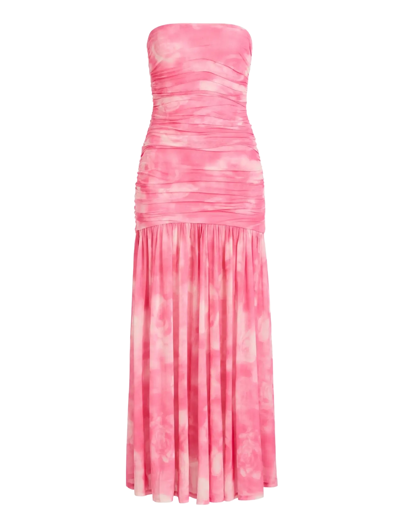 BARDOT Solana Printed Mesh Maxi Kleid Pink - 40 - Damen