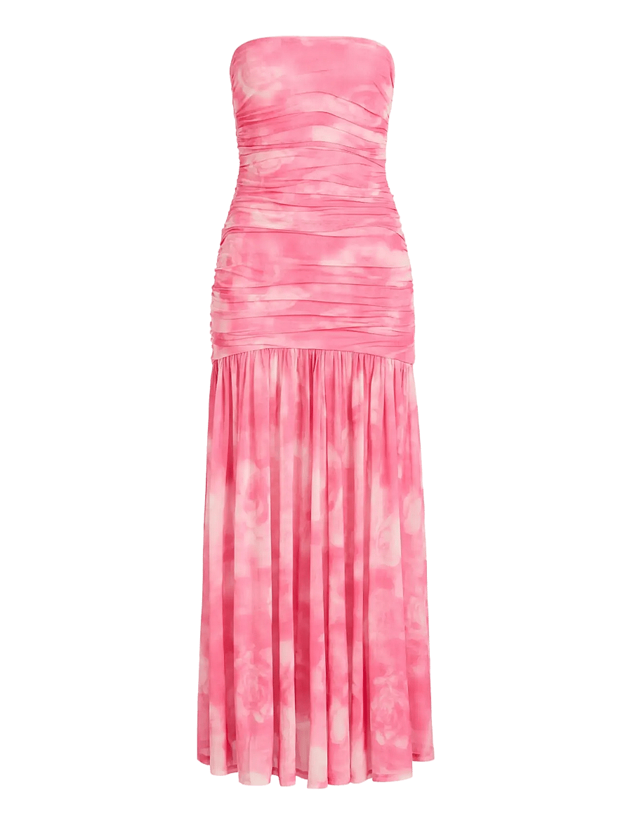 Bardot - SOLANA PRINTED MESH MAXI DRESS - robes longues - pink floral - 1