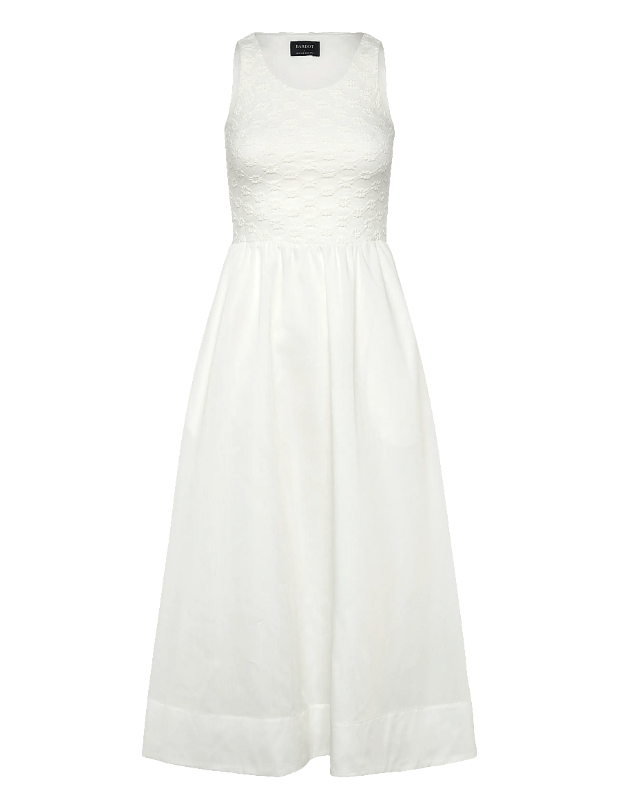 Bardot - BRYONY LACE POPLIN MIDI DRESS - orchid wht - 1