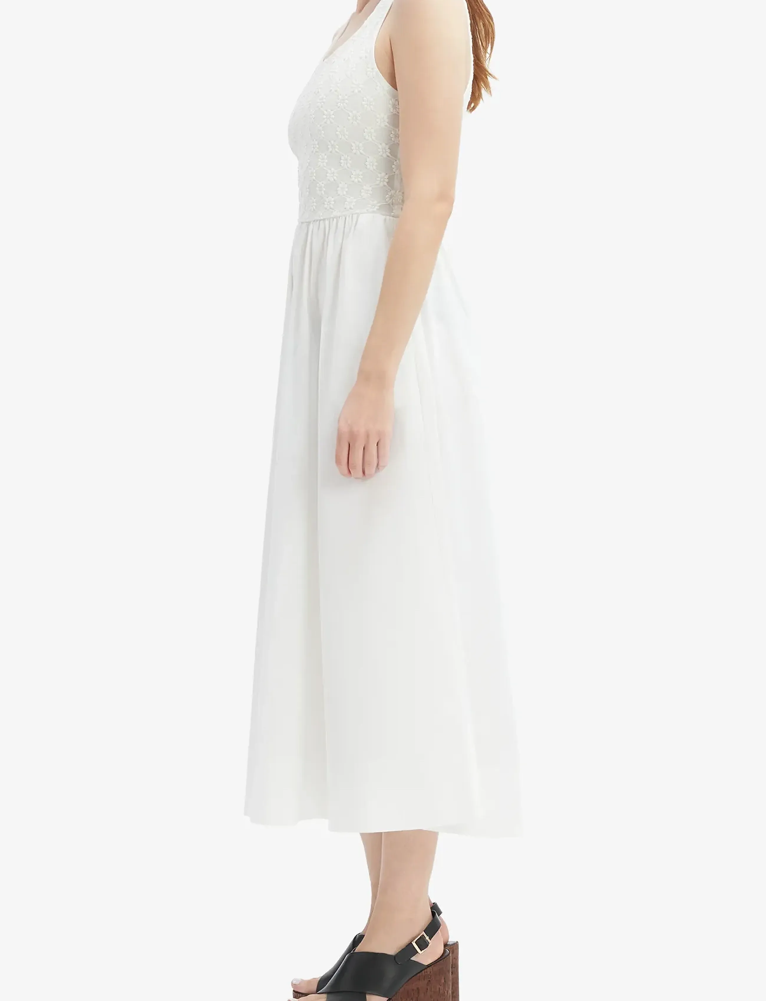 Bardot - BRYONY LACE POPLIN MIDI DRESS - orchid wht - 3