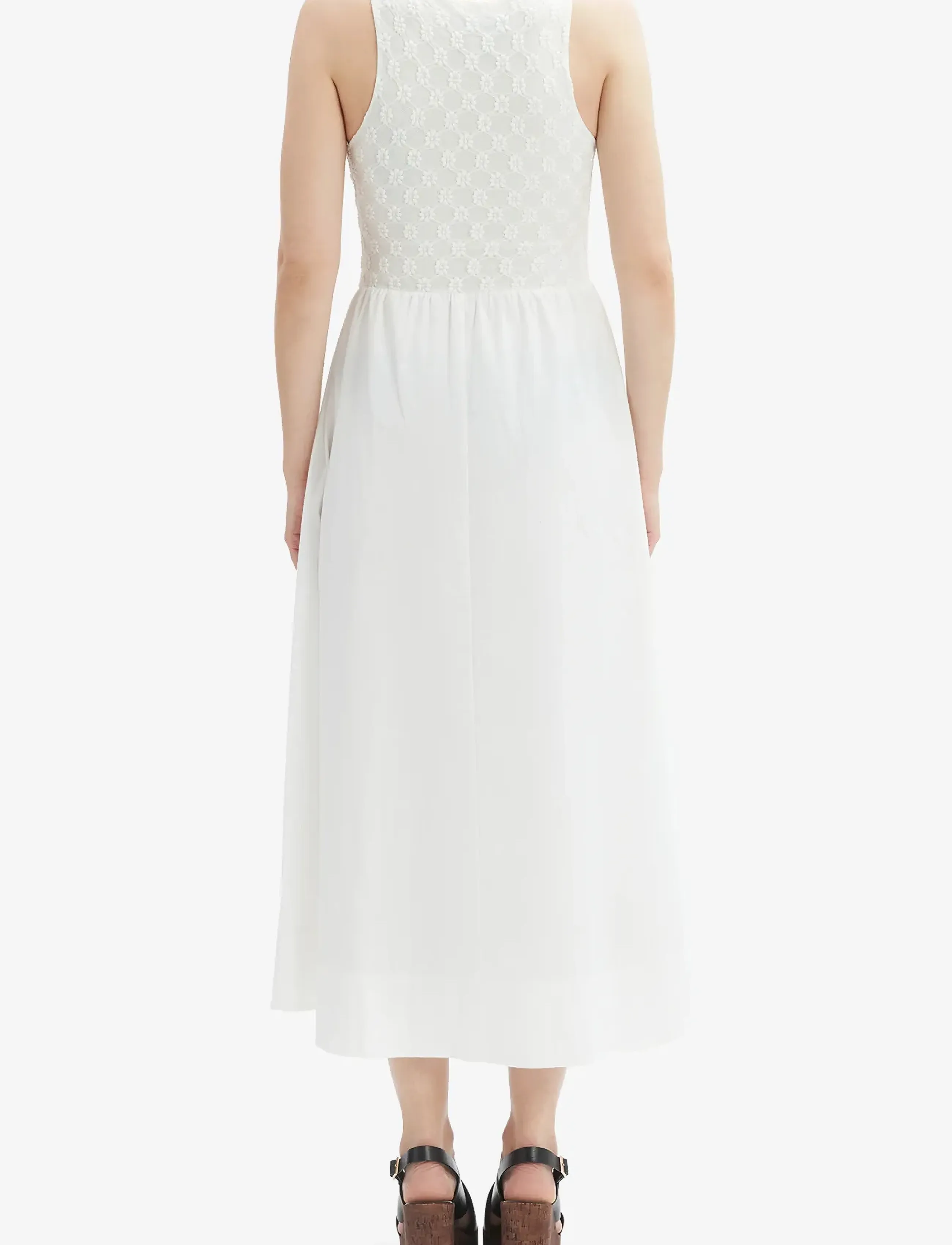 Bardot - BRYONY LACE POPLIN MIDI DRESS - orchid wht - 4
