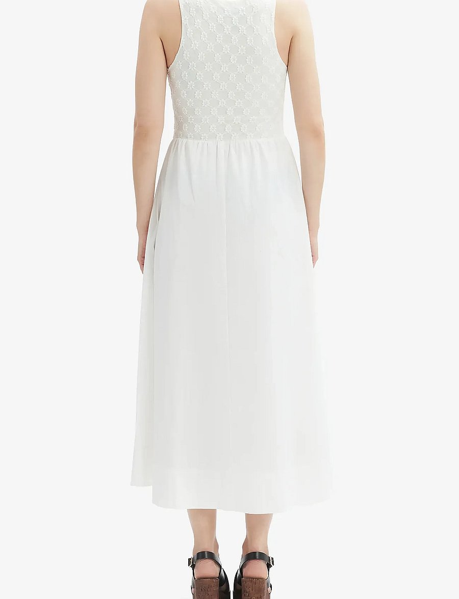 Bardot - BRYONY LACE POPLIN MIDI DRESS - orchid wht - 4