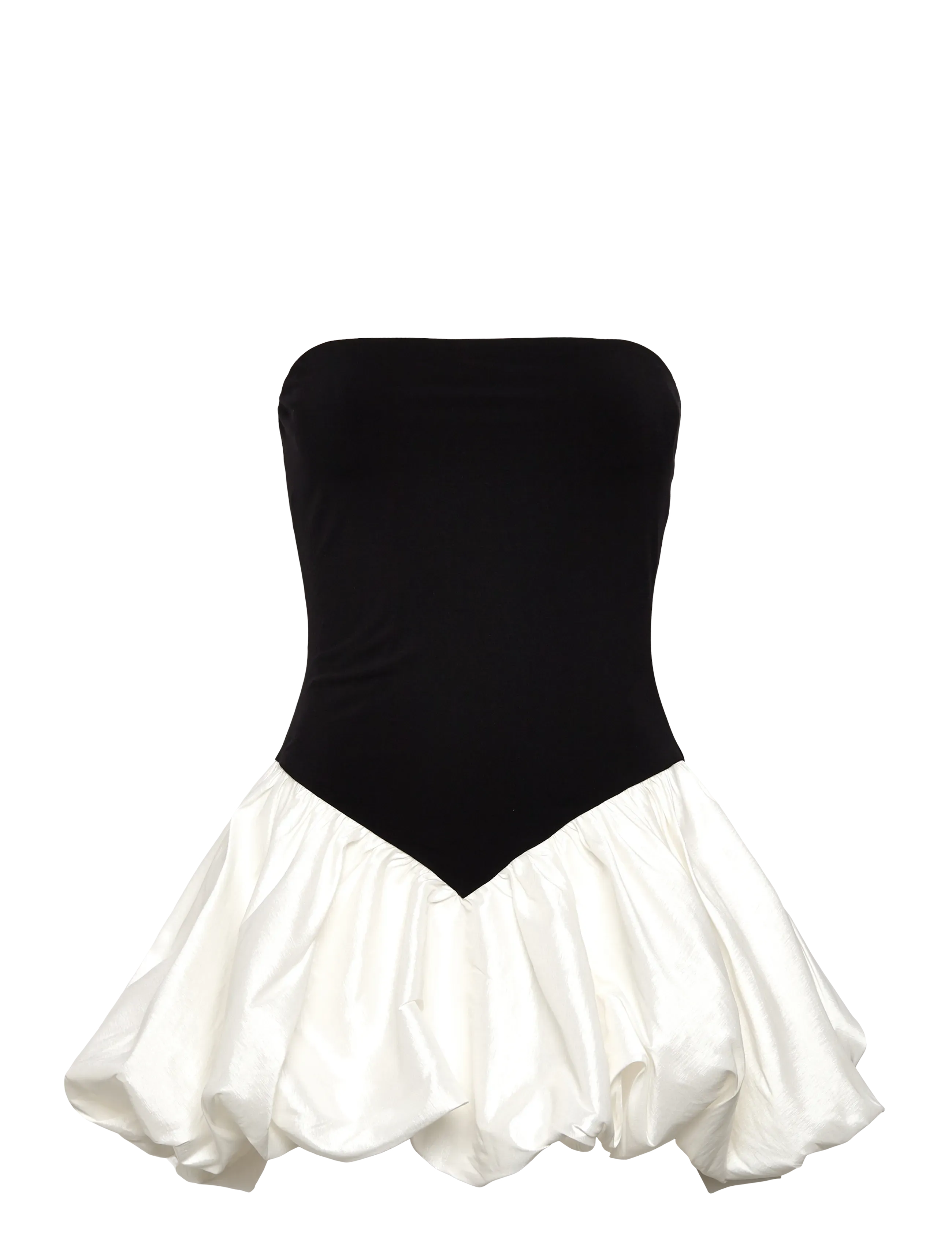 Bardot - VEGA STRAPLESS MINI DRESS - black/wh - 1