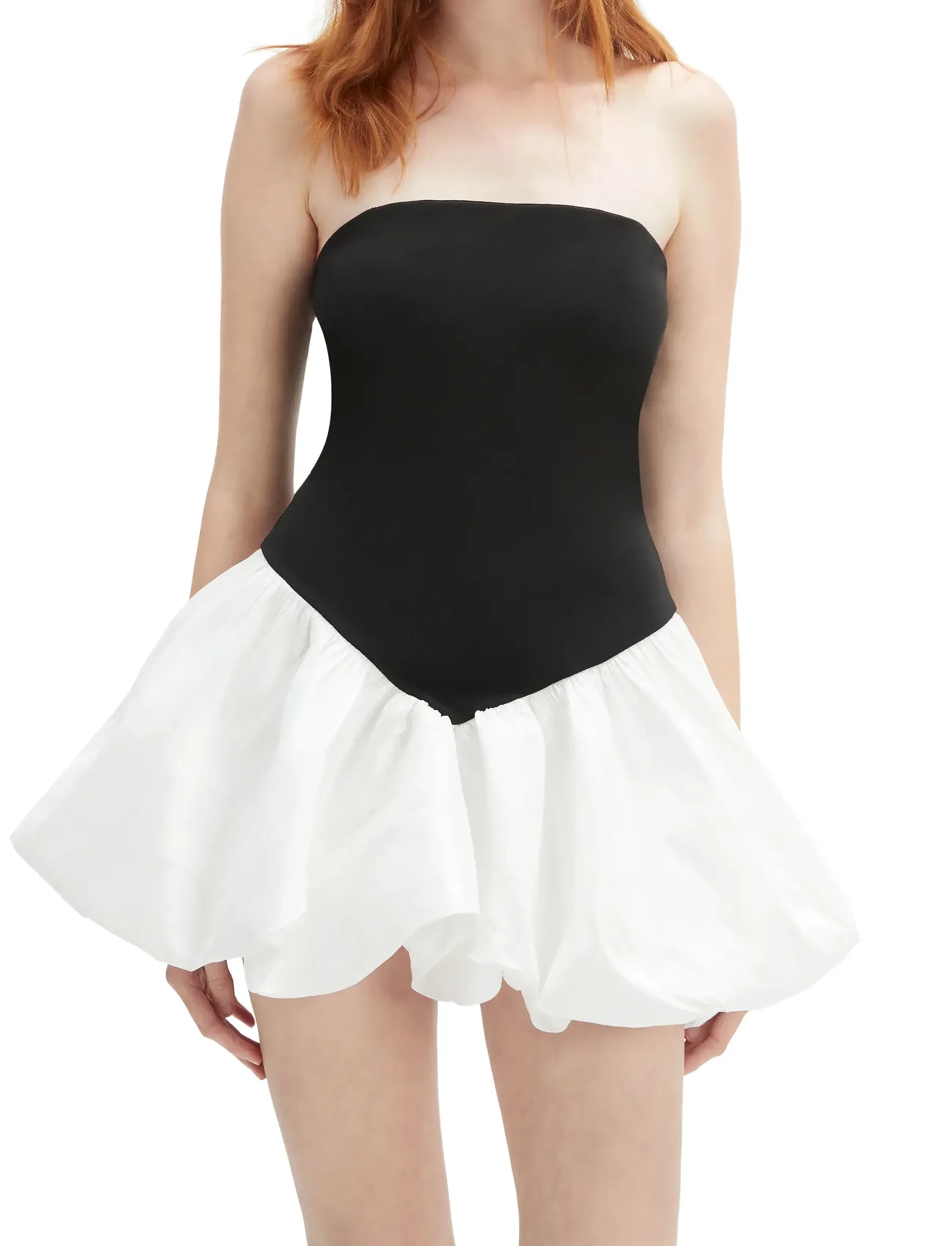 Bardot - VEGA STRAPLESS MINI DRESS - black/wh - 5