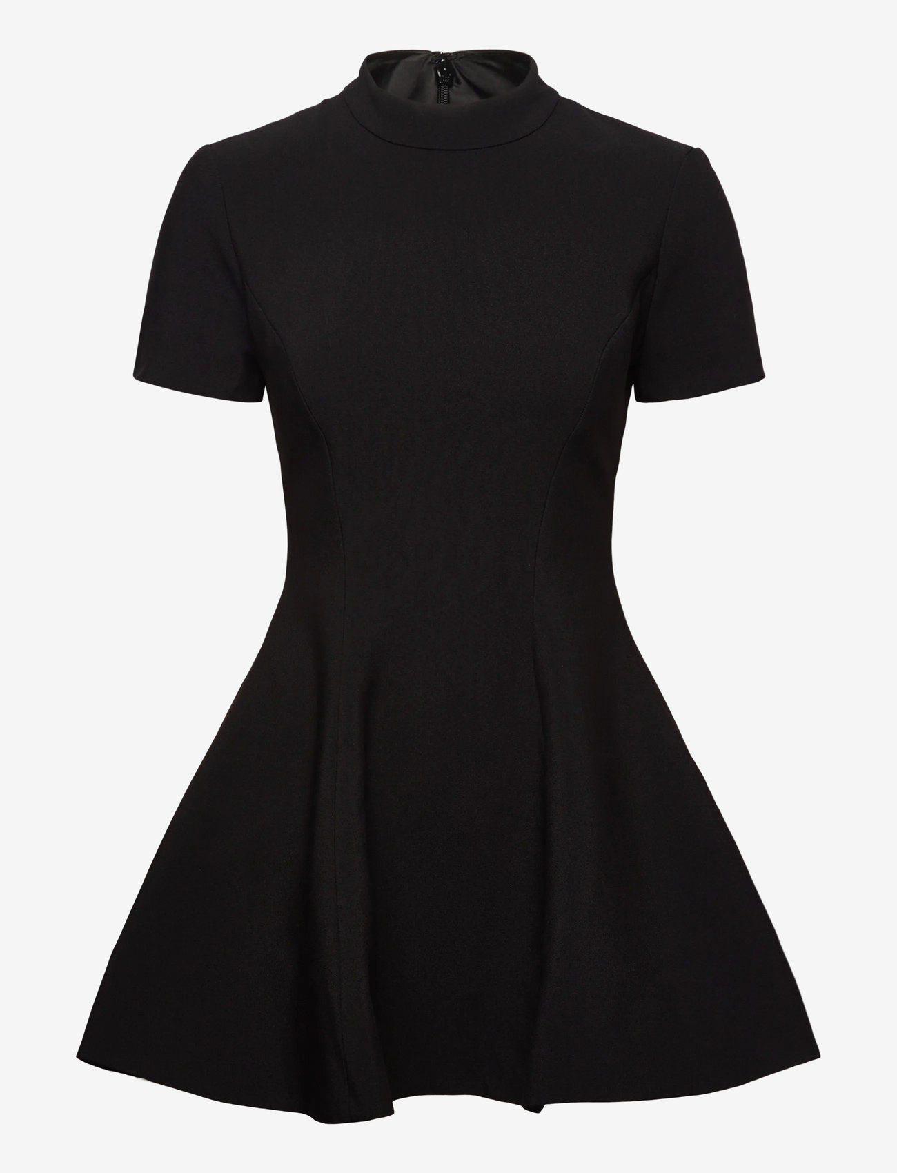 Bardot - ZEPHYRA COLLAR MINI DRESS - korta klänningar - black - 0