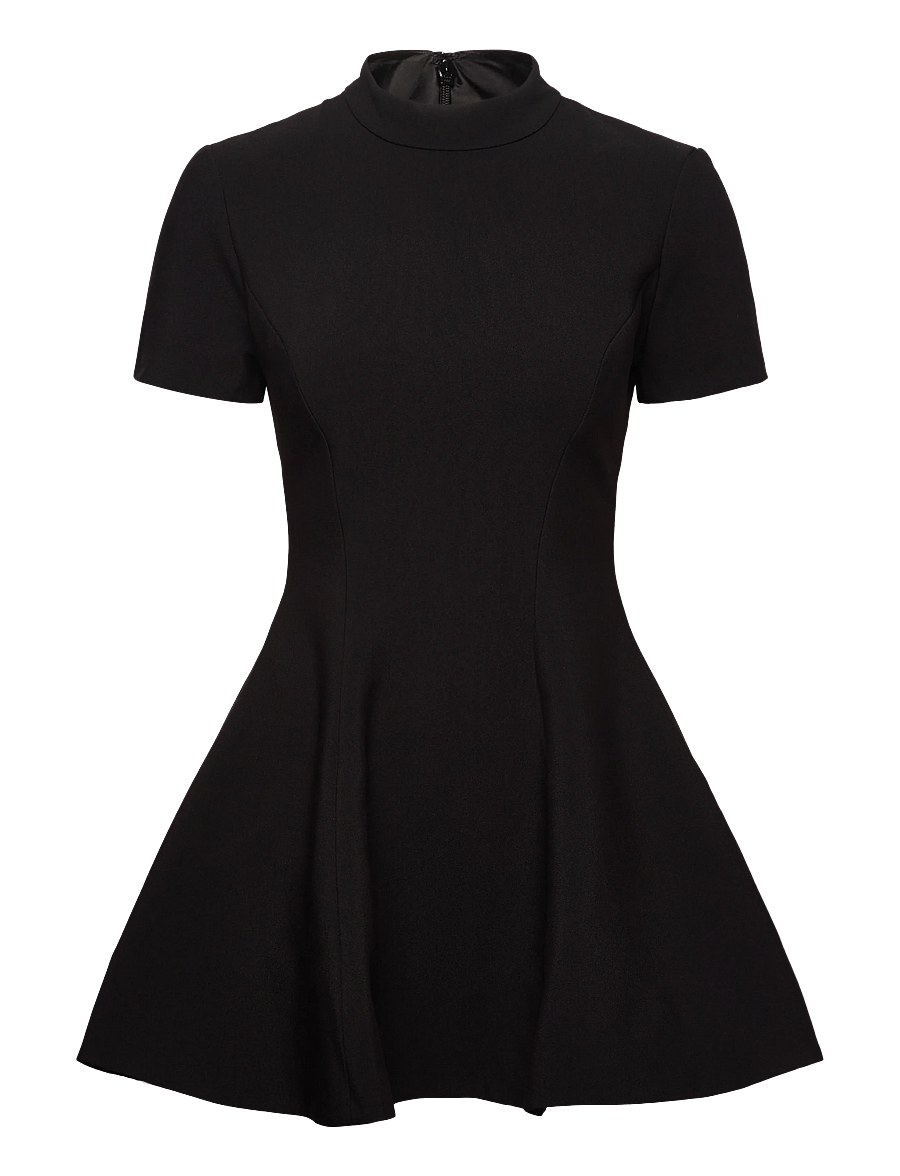 Bardot - ZEPHYRA COLLAR MINI DRESS - black - 0