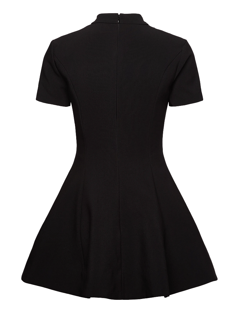 Bardot - ZEPHYRA COLLAR MINI DRESS - korta klänningar - black - 1