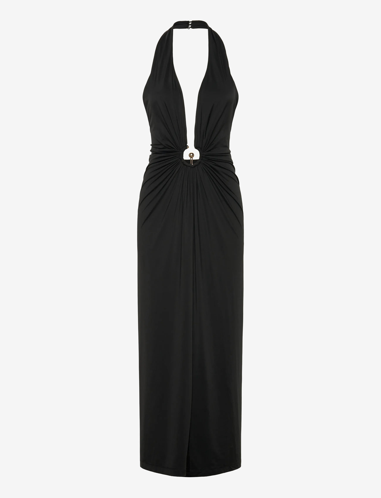 Bardot - ALMA PLUNGING MIDI DRESS - maxiklänningar - black - 1