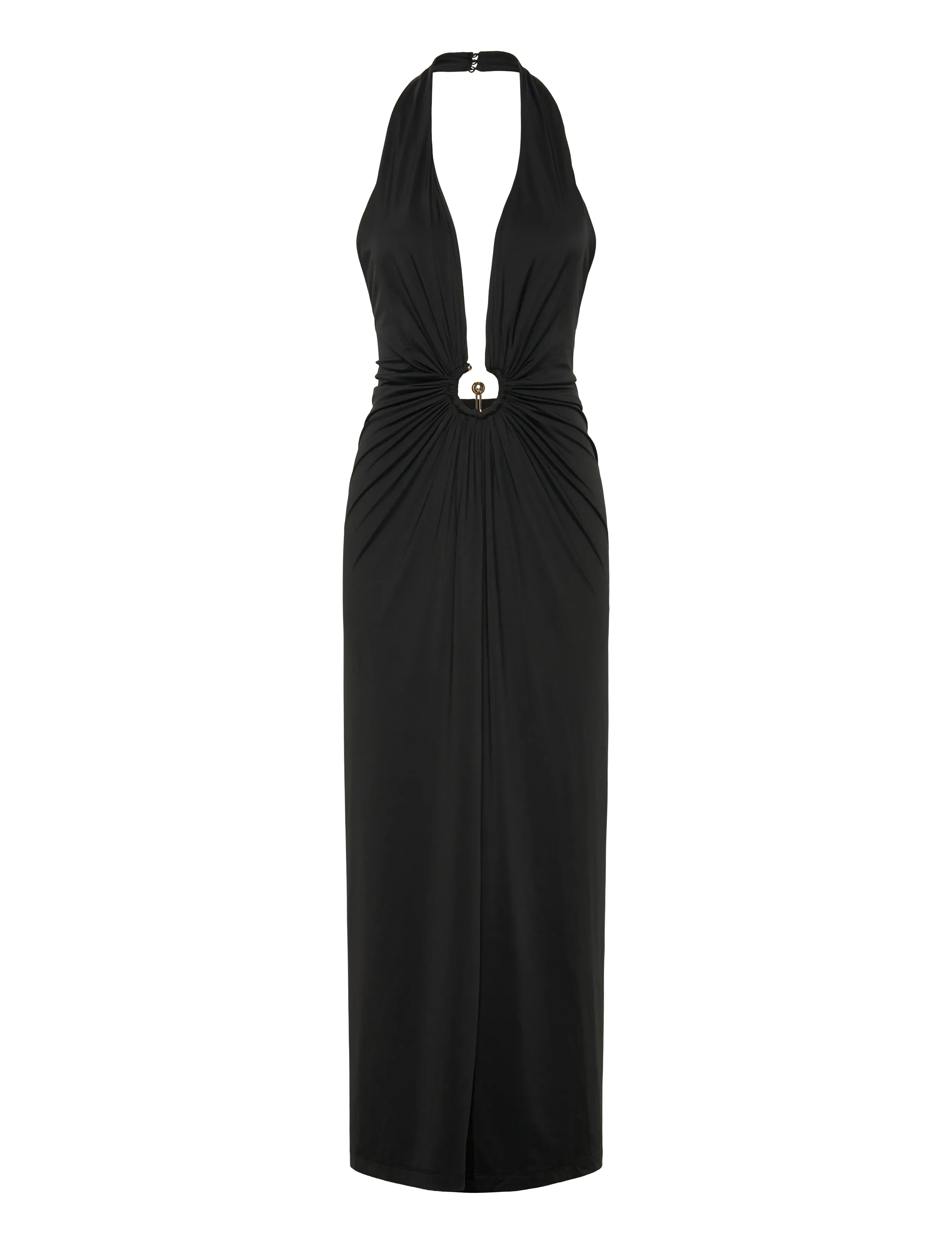 Bardot ALMA PLUNGING MIDI DRESS - Kleidung - BLACK / black