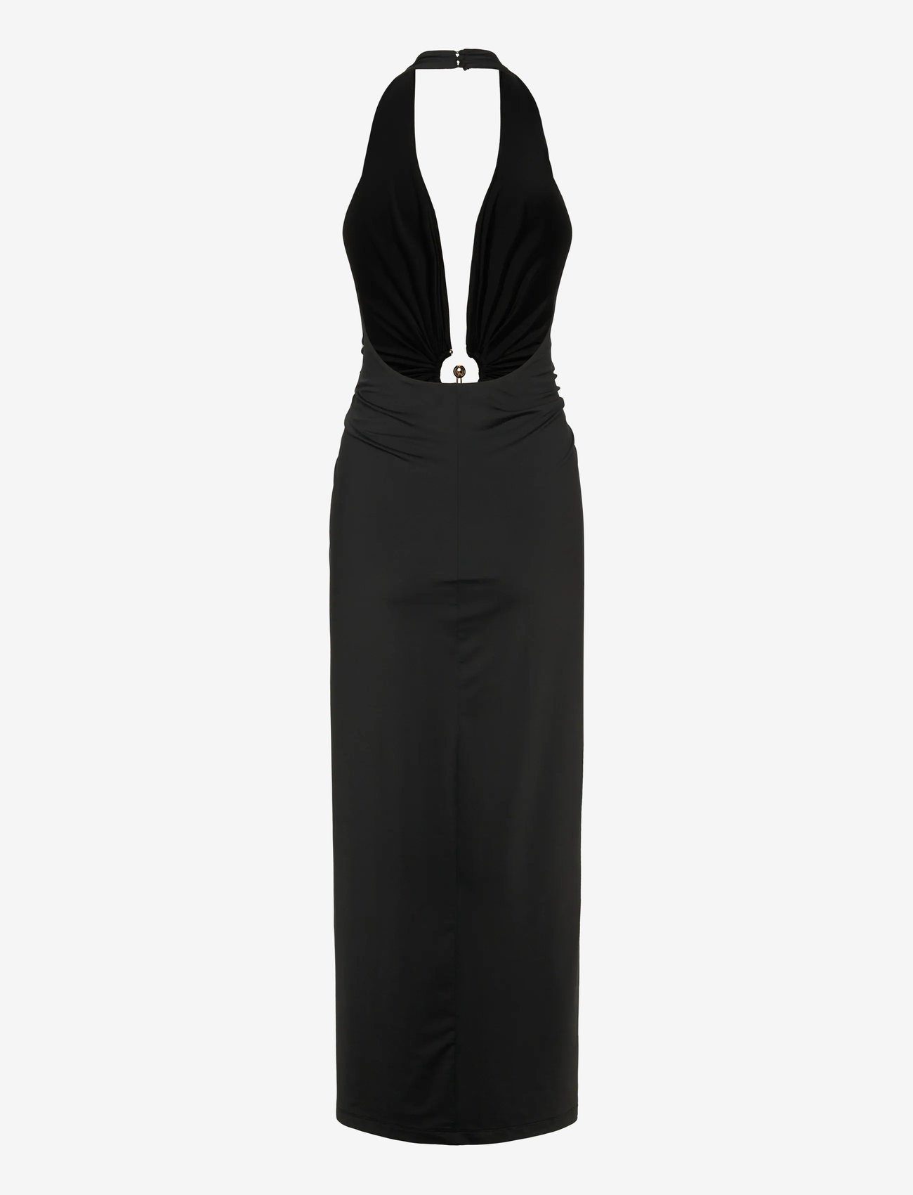Bardot - ALMA PLUNGING MIDI DRESS - maxiklänningar - black - 2