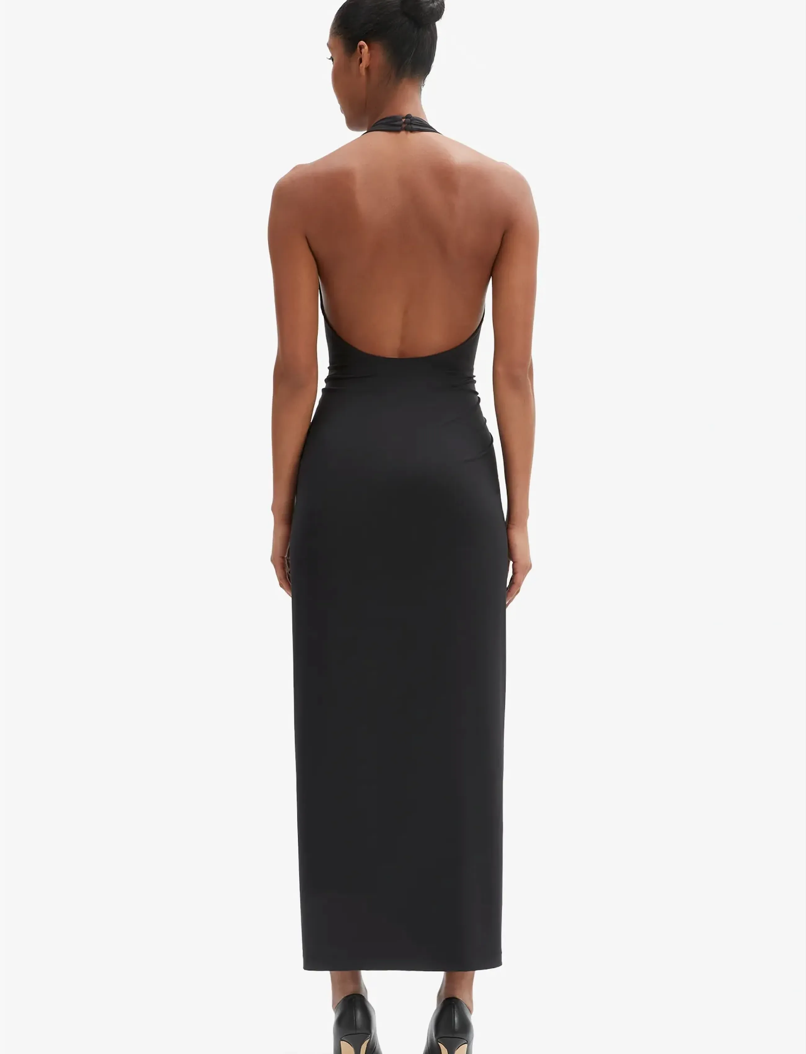 Bardot - ALMA PLUNGING MIDI DRESS - maxikleider - black - 5