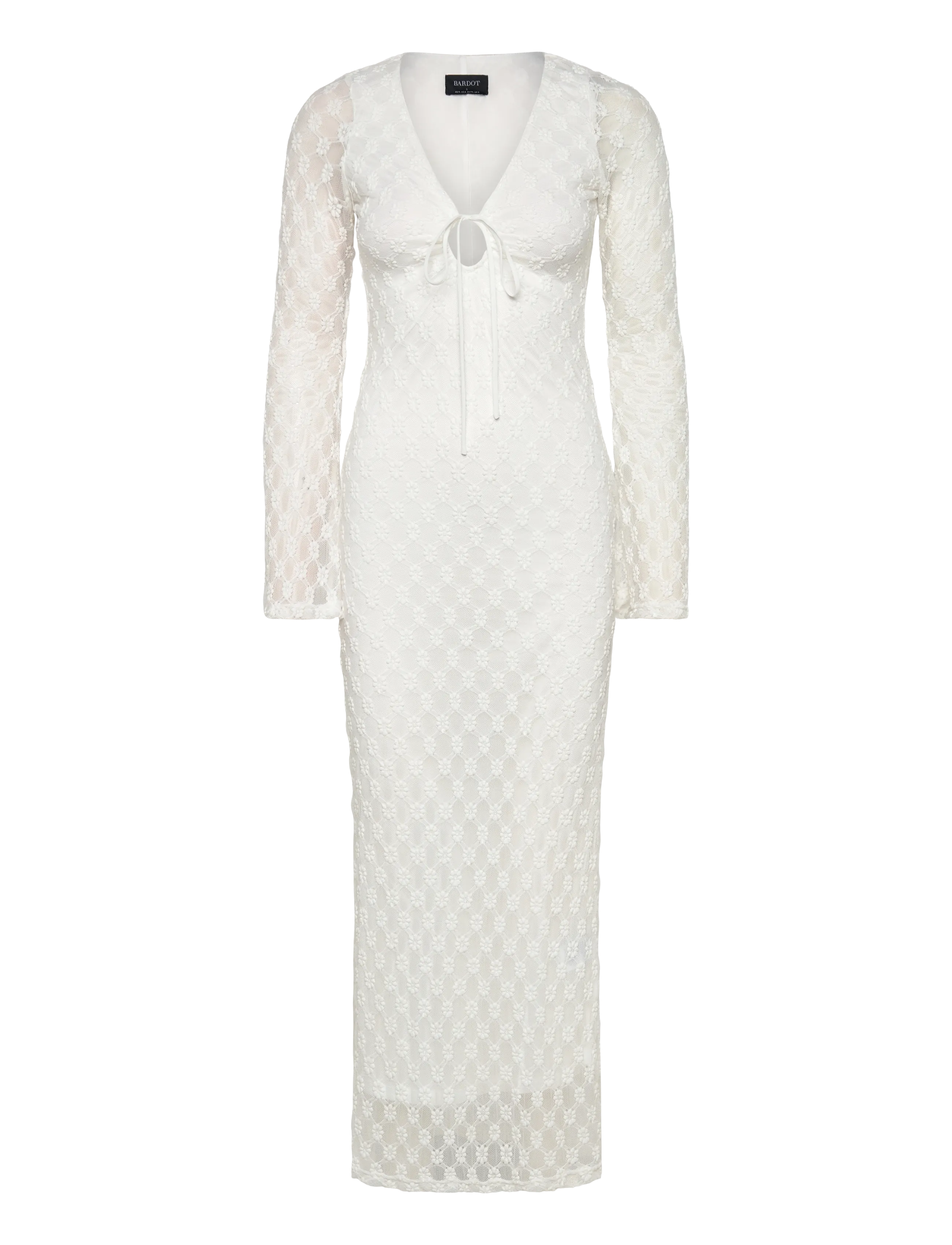 Bardot TALIKA FLORAL MESH MAXI DRESS - Kleidung - ORCHID WHT / white