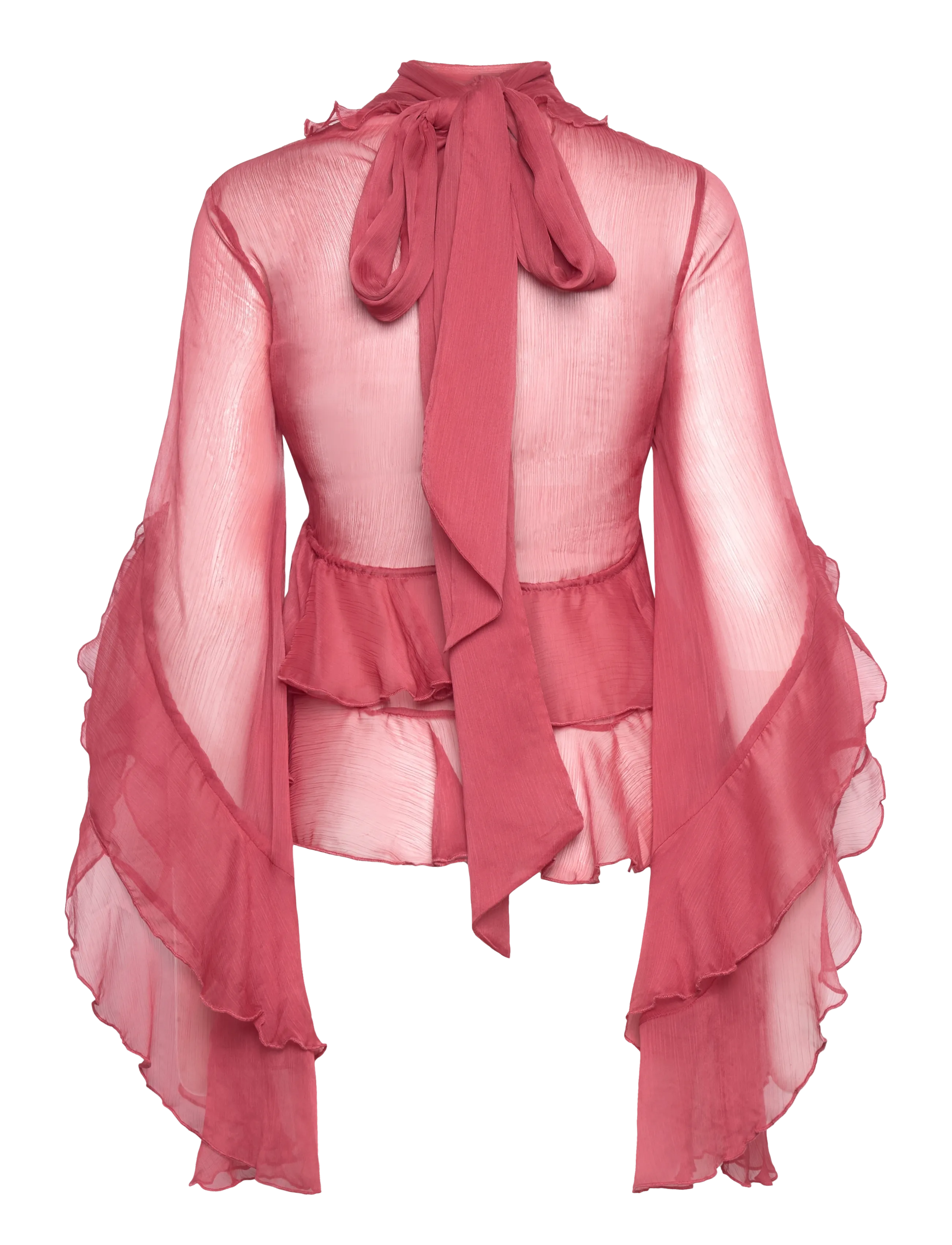 Bardot - ANYSSA RUFFLE BLOUSE - long sleeved blouses - rose - 2