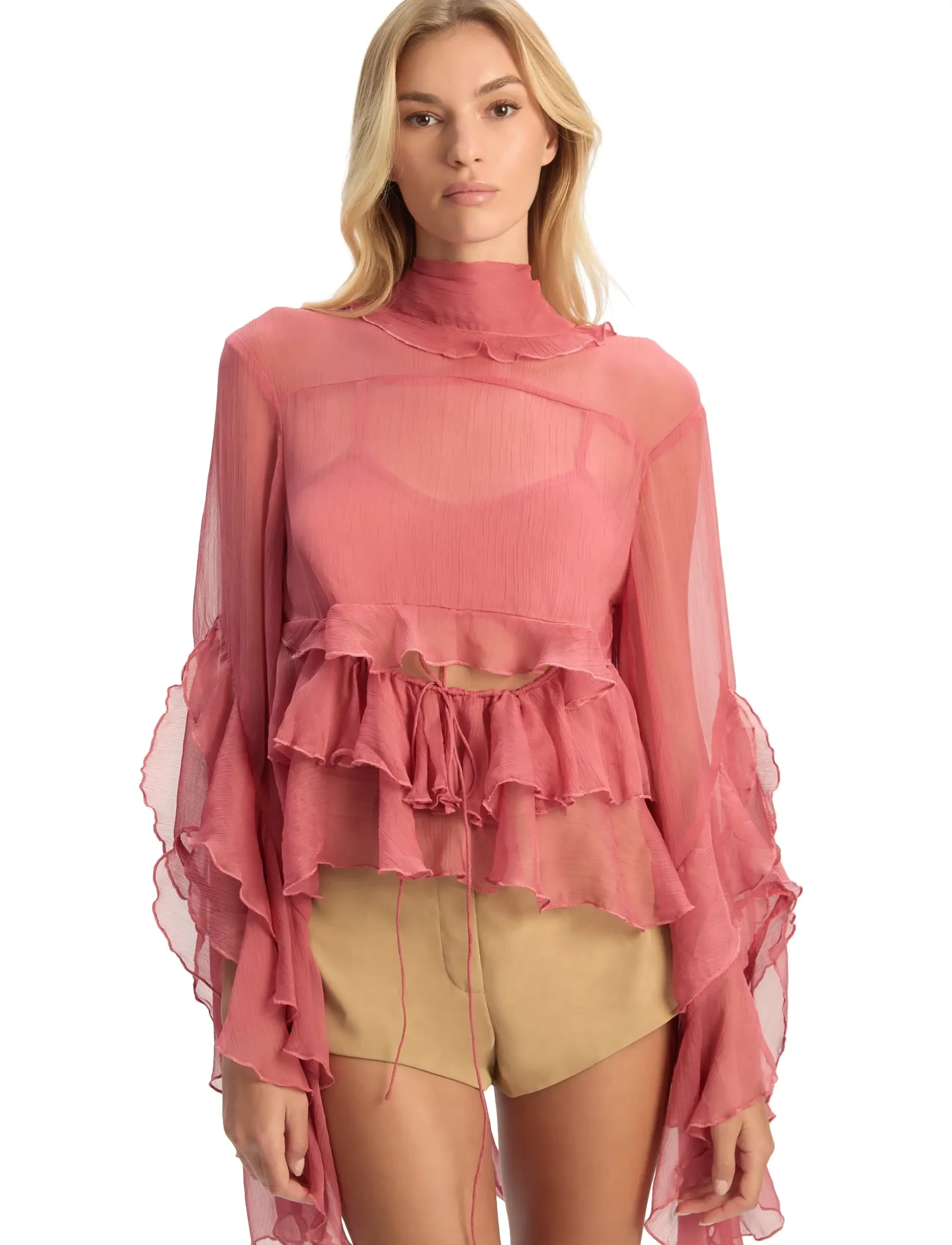 Bardot Anyssa Ruffle Blouse blusar dam – bild 5