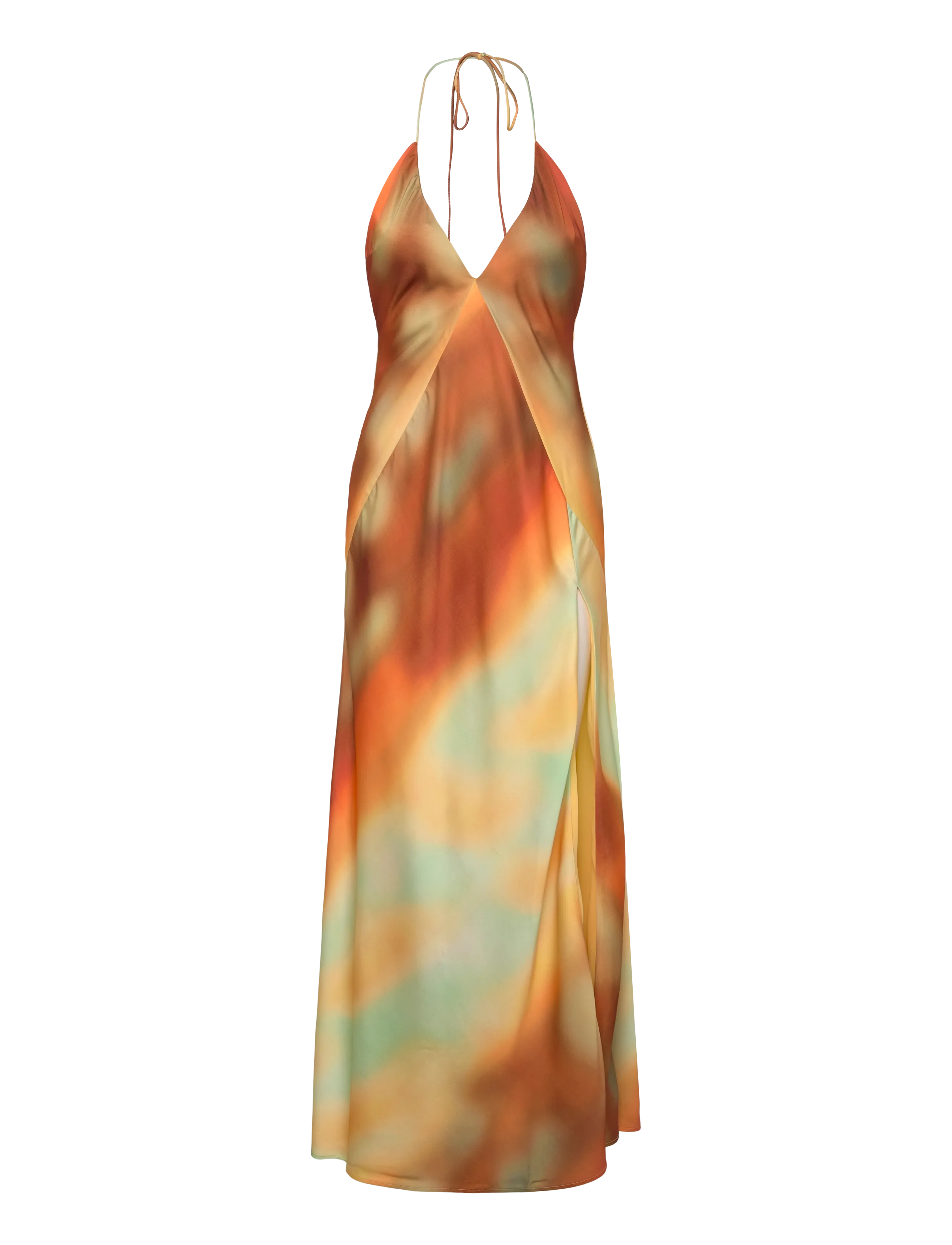 Bardot Lizbeth Halter Maxi Dress, M, Dresses, Orange - Frauen