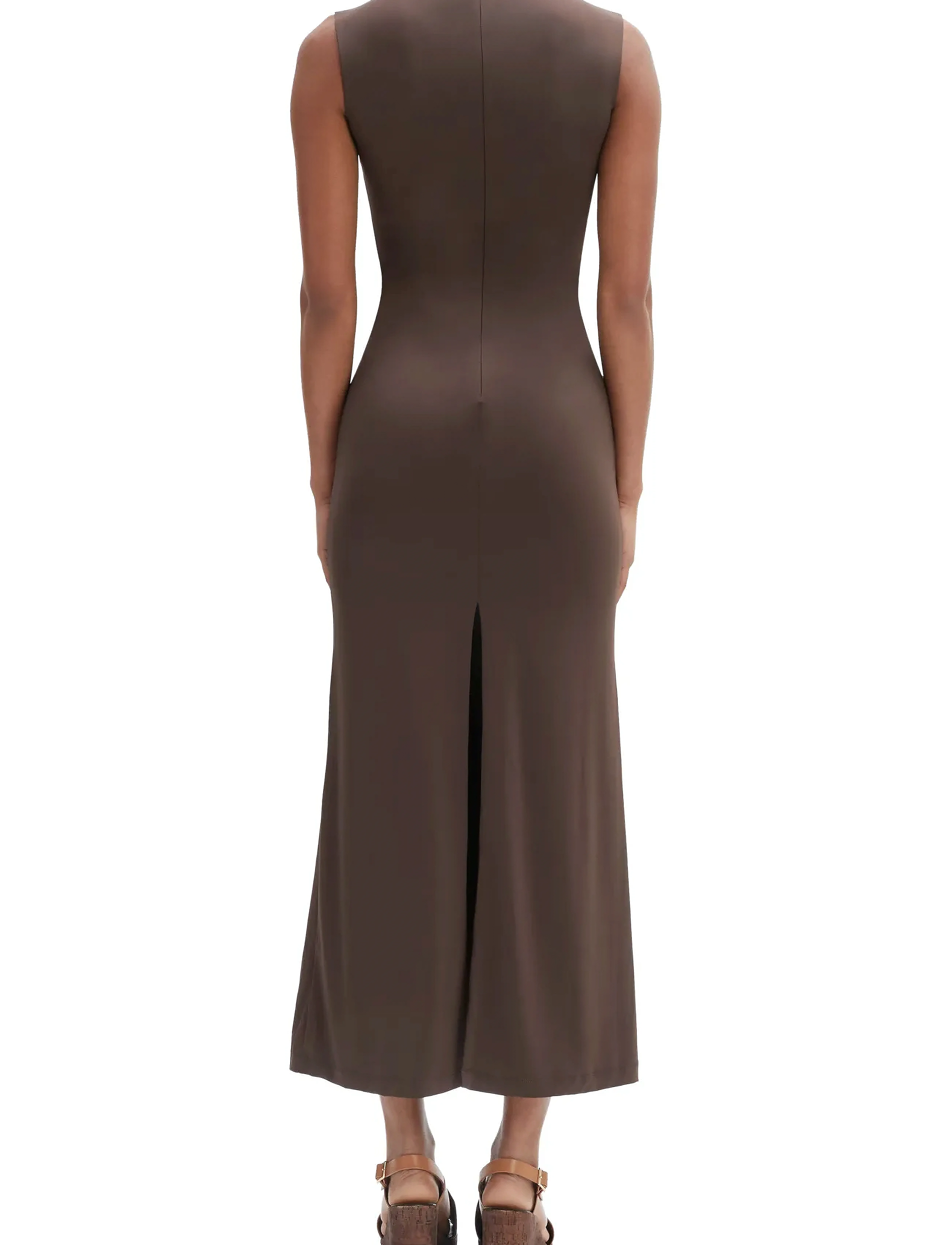 Bardot - VENEDA HIGH NECK MAXI DRESS - chocolate - 4