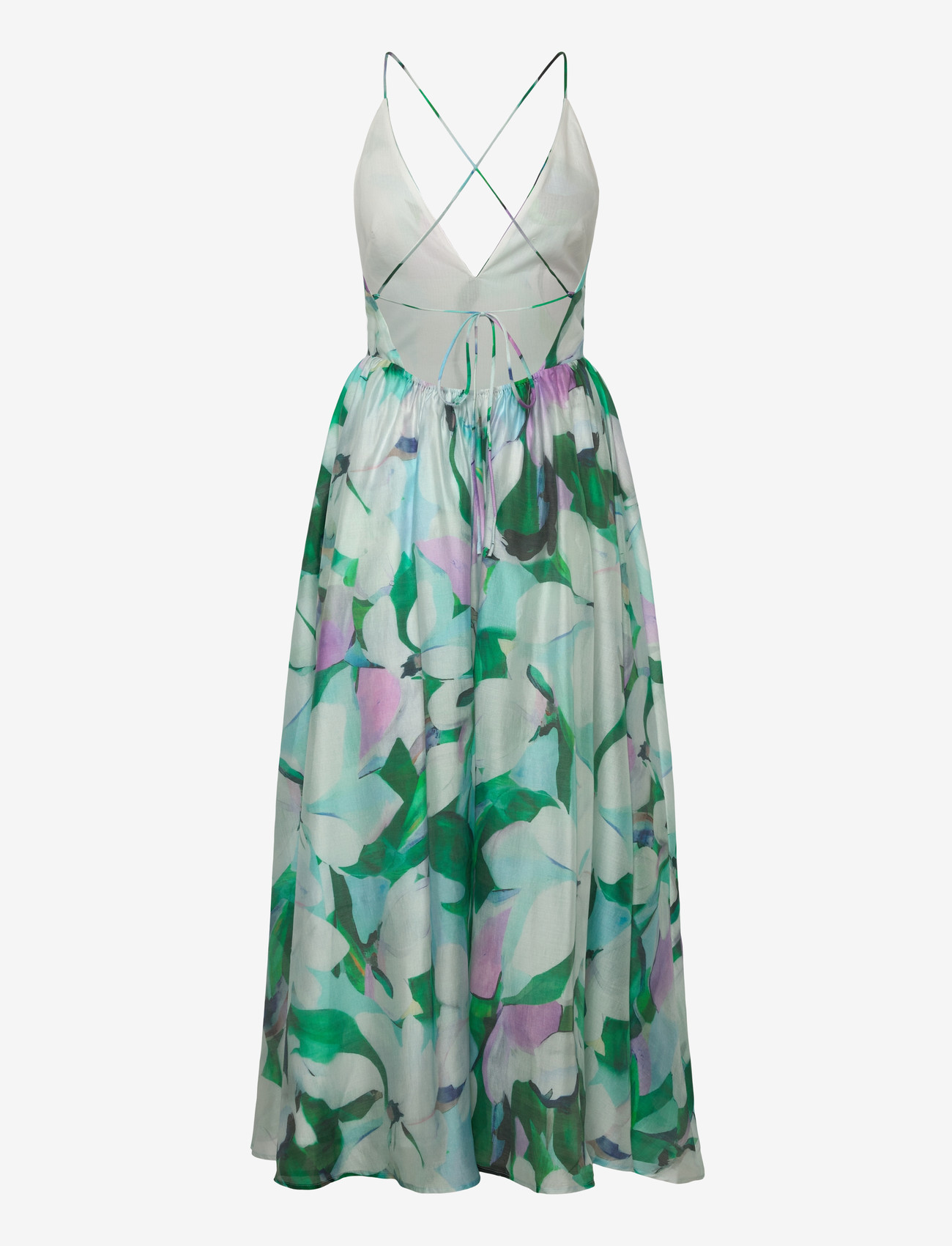 Bardot - ARLETHA HALTER MAXI DRESS - suvekleidid - green flo - 2