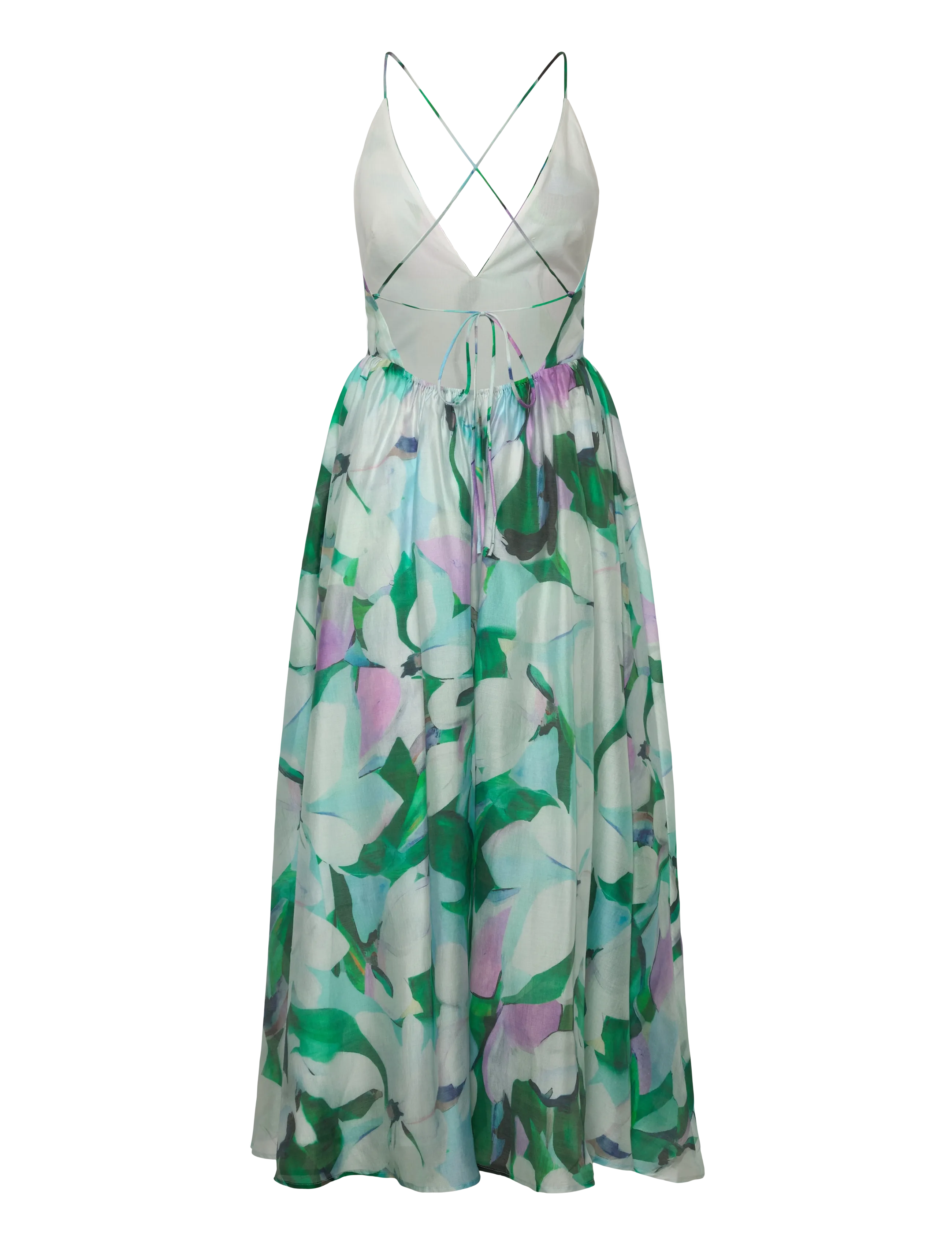 Bardot - ARLETHA HALTER MAXI DRESS - sommerkjoler - green flo - 2