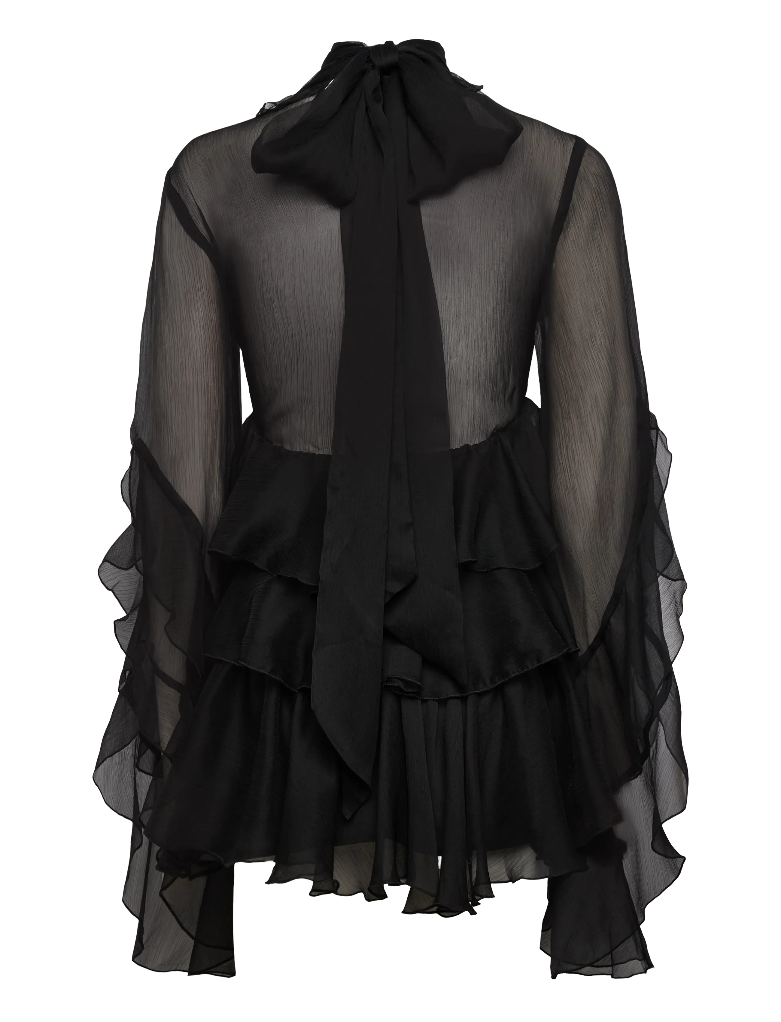 Bardot - ANYSSA RUFFLE MINI DRESS - korte kjoler - black - 2