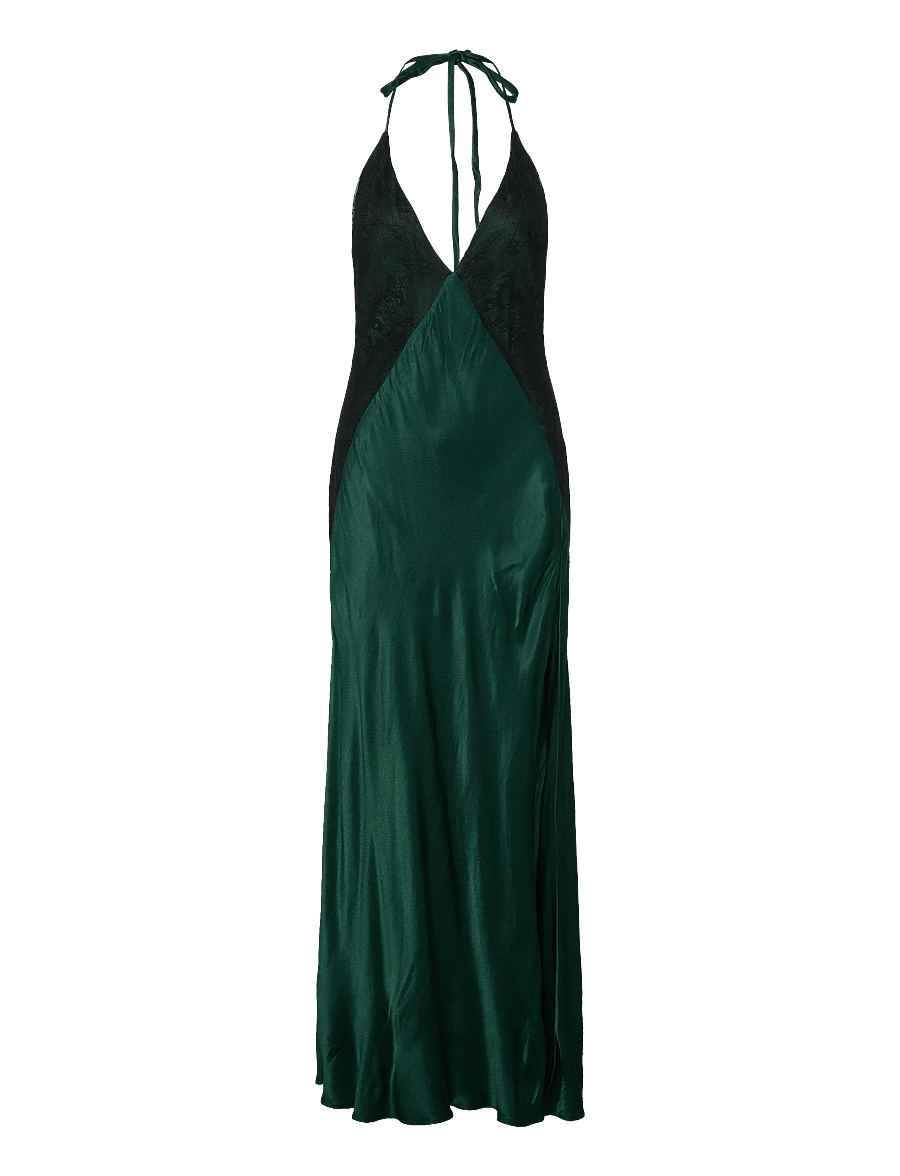 Bardot - ESTRELLA HALTER MAXI DRESS - aftenkjoler - emerald gr - 1