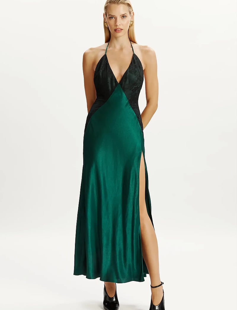 Bardot - ESTRELLA HALTER MAXI DRESS - selskapskjoler - emerald gr - 0