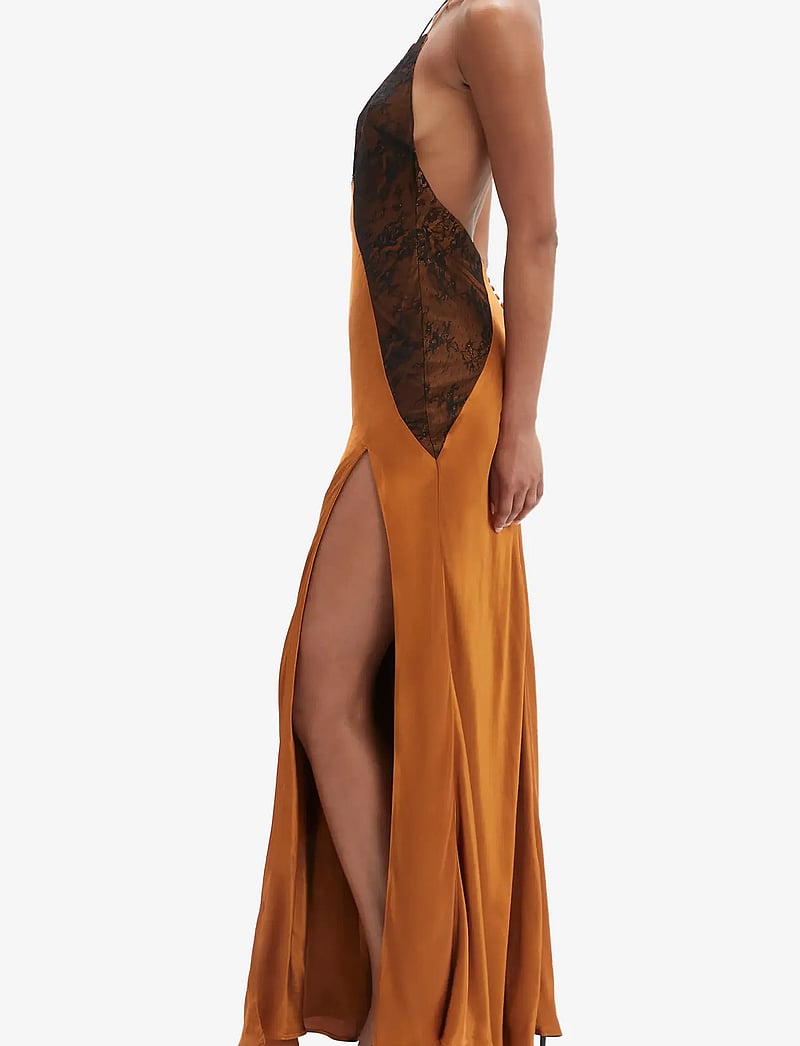 Bardot - ESTRELLA HALTER MAXI DRESS - aftonklänningar - toffee - 3