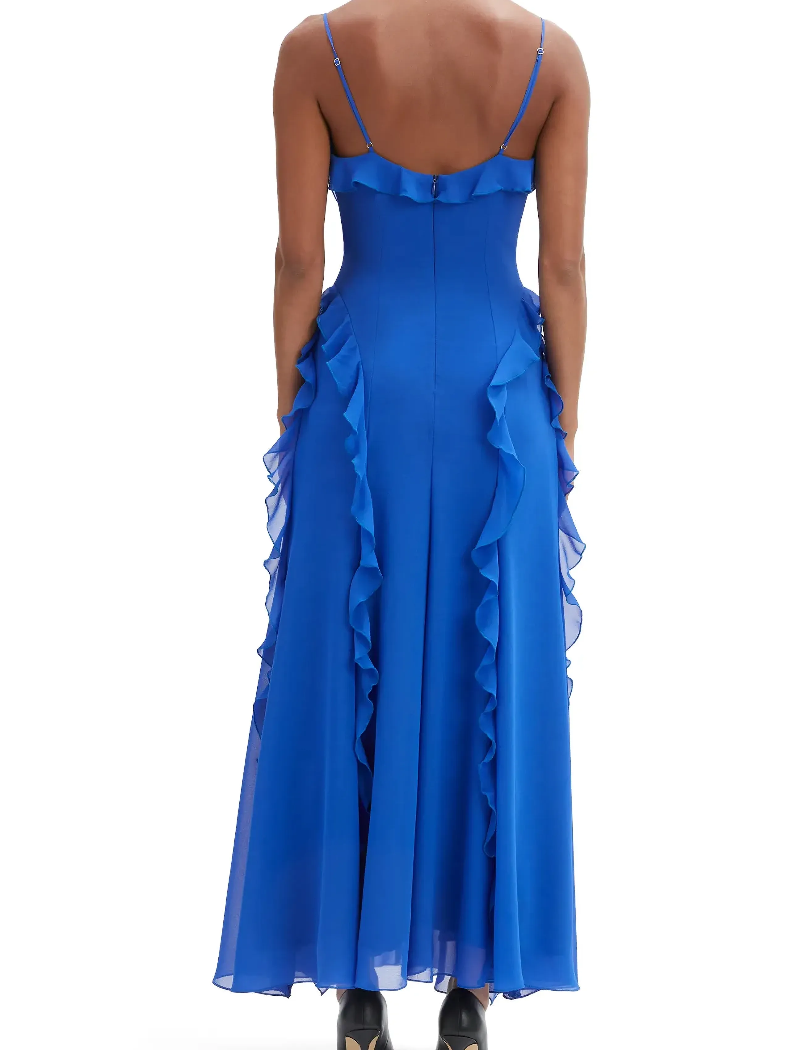 Bardot - VERIS RUFFLE MAXI DRESS - electric blue - 4