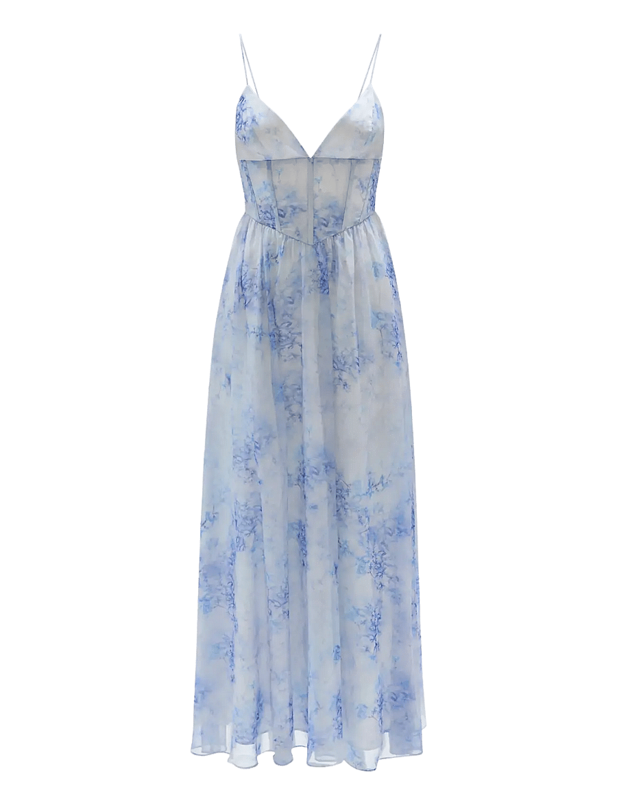 Bardot - ELIAS PRINTED MAXI DRESS - suvekleidid - baby blue floral - 1