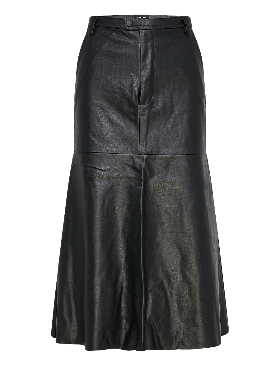 Bardot - KINDRA VEGAN LEATHER SKIRT - midi rokken - black - 1
