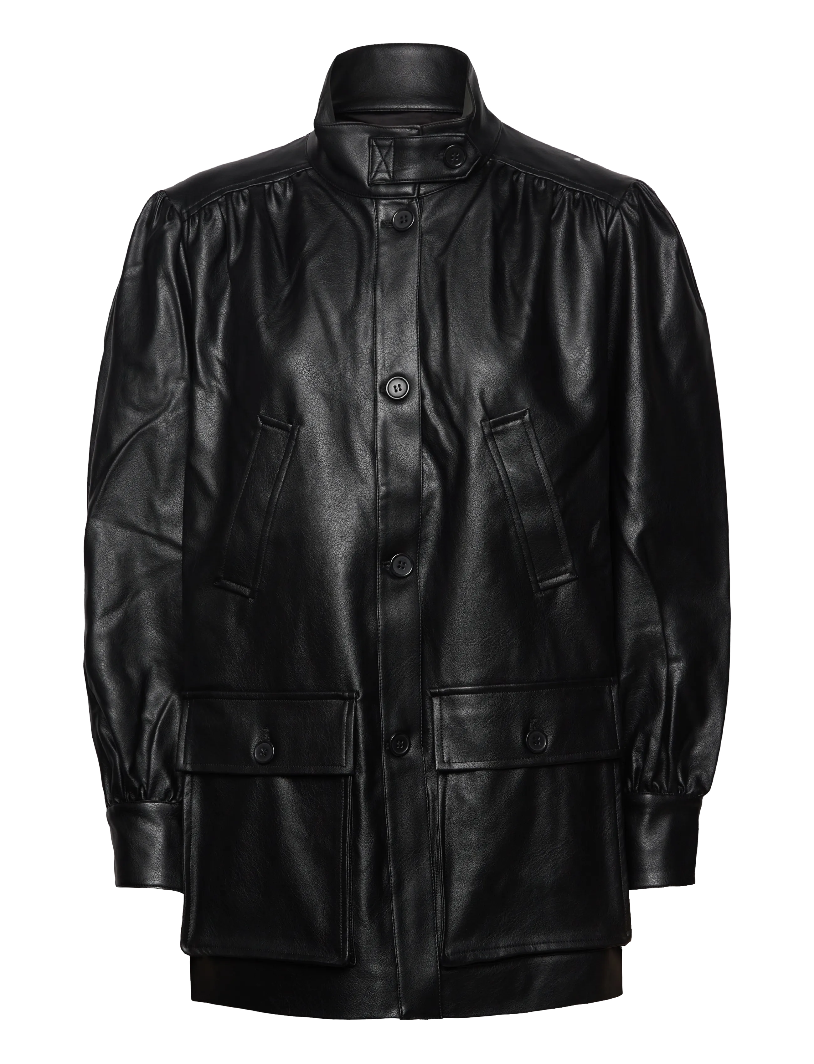 BARDOT Clements Vegan Leder Jacke Schwarz - M - Damen